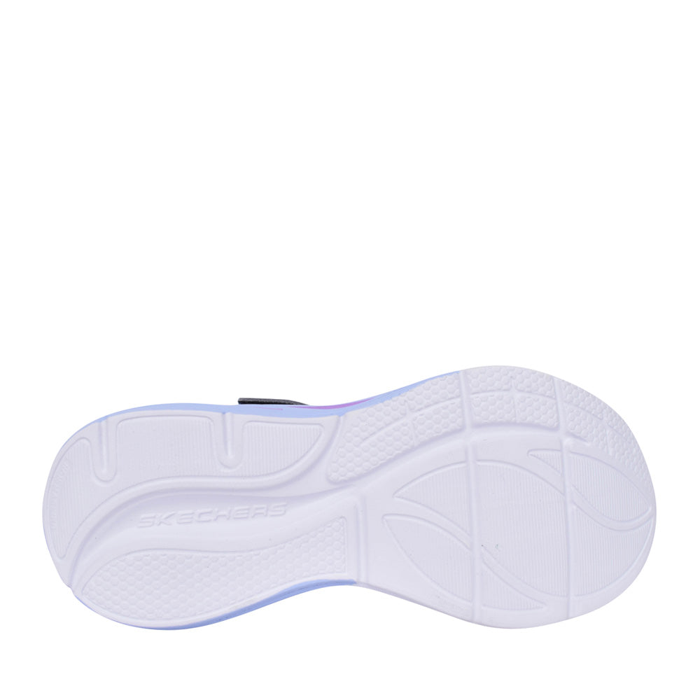 Skechers - Girls navy/purple light up runner - Cosmic glow.