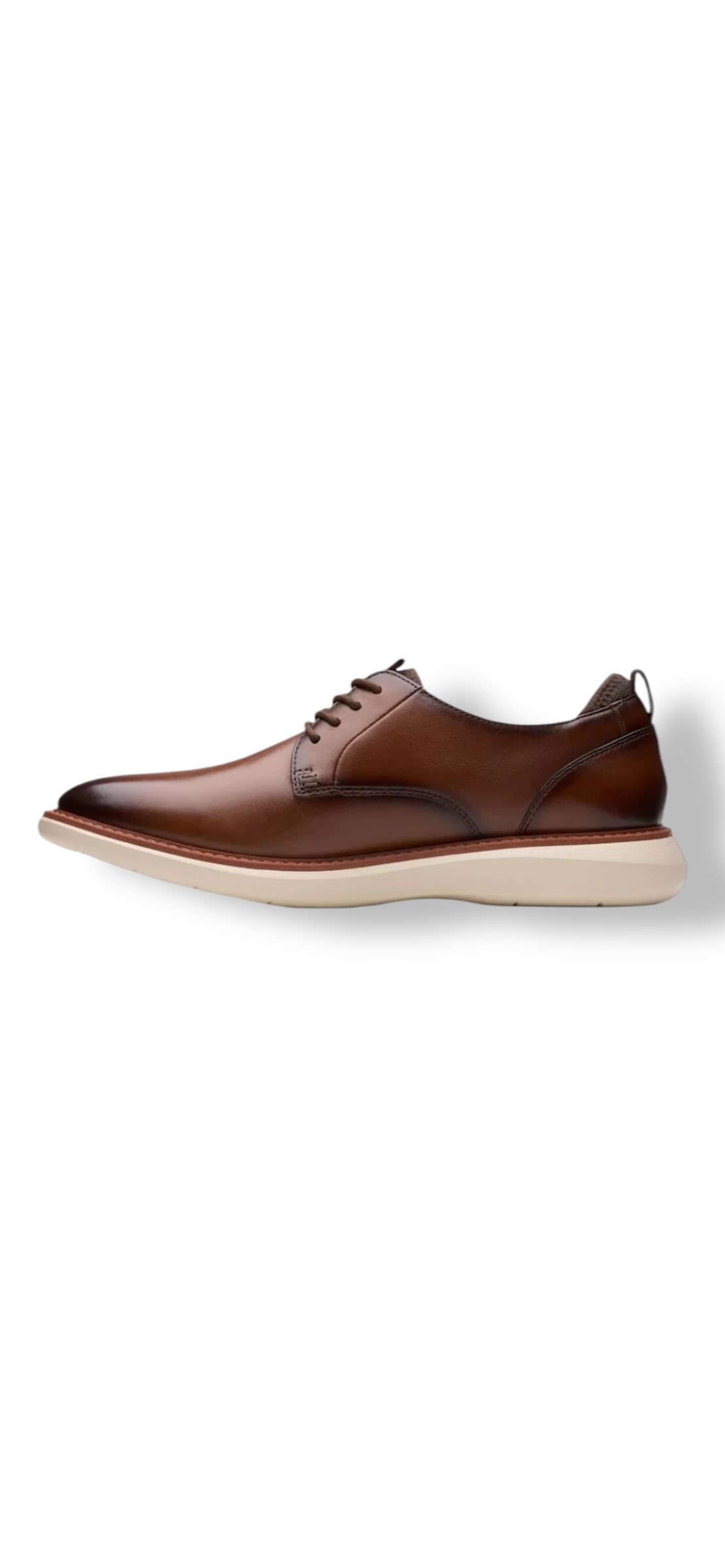 Clarks - Men’s tan leather shoe - Brantin Plain