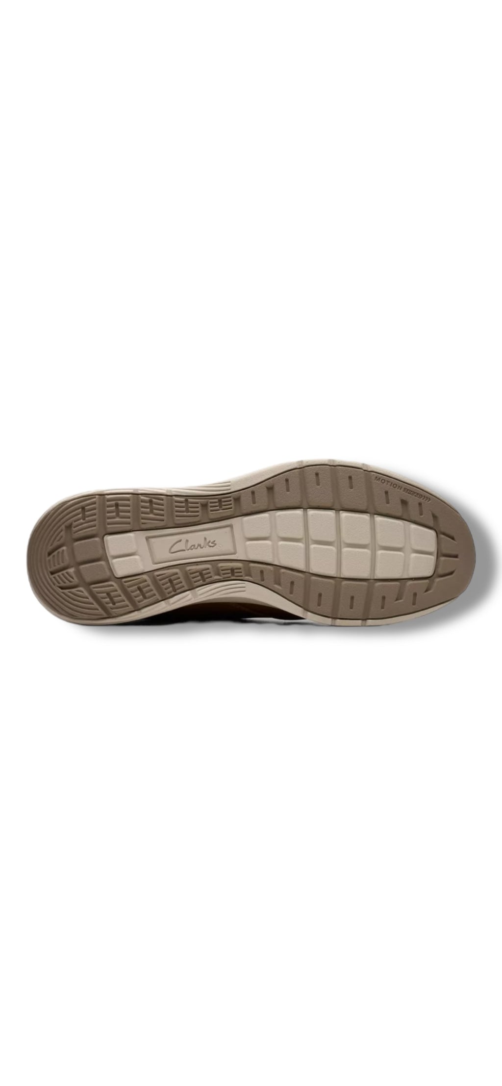 Clarks - Men’s dark tan leather shoe- Motion Trek EZ