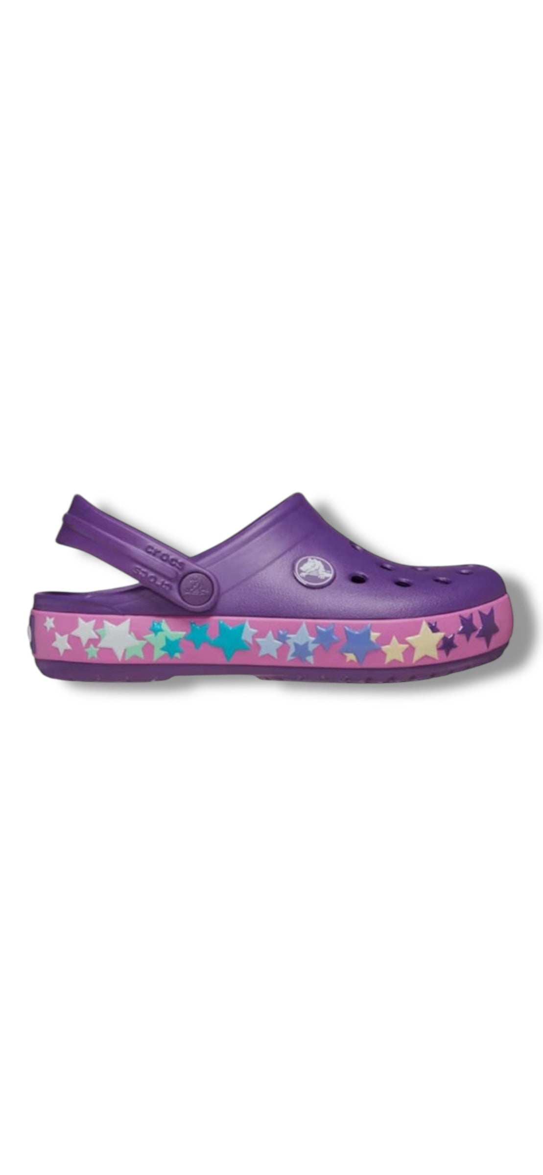 Crocs - Girls purple light-up crocs - Crocband lights clog