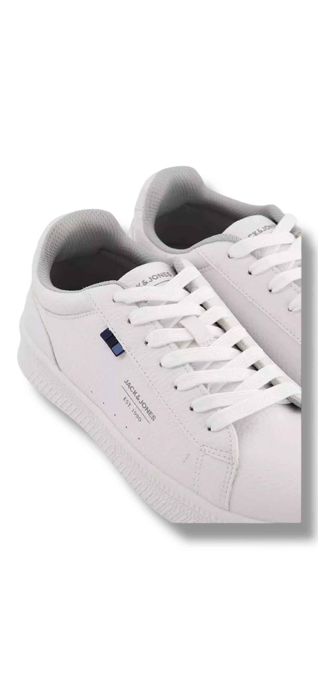 Jack & Jones -Men’s white shoe - Tumble FU Nubuck