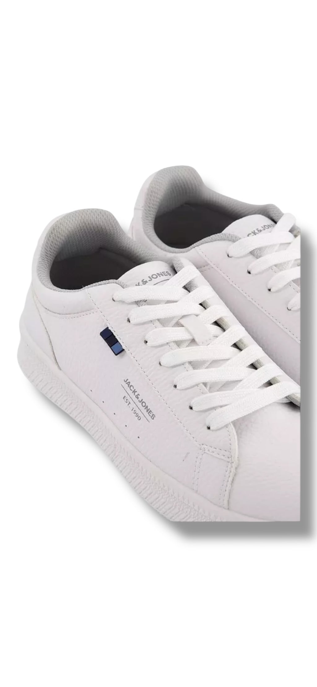 Jack & Jones -Men’s white shoe - Tumble FU Nubuck