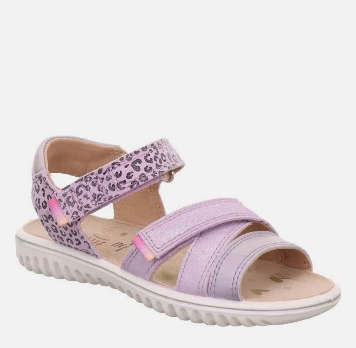 Superfit - Girls lilac cheetah sandal - Sparkle