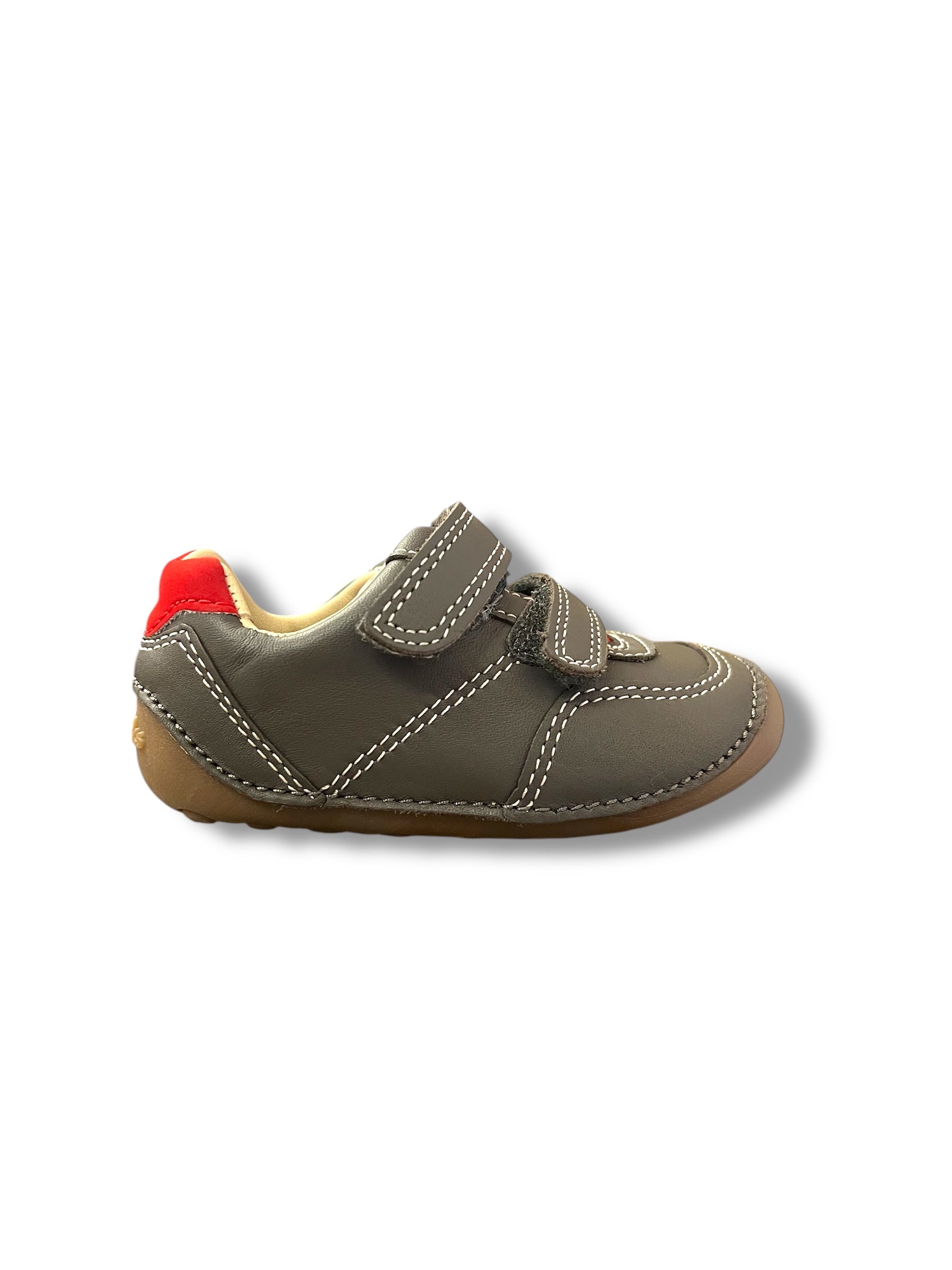 Clarks - Boys grey pre-walker - Tiny dusk T
