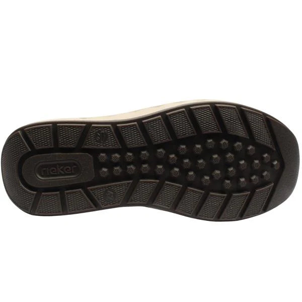 Rieker - Men’s brown suede shoe with zip - 11500-22