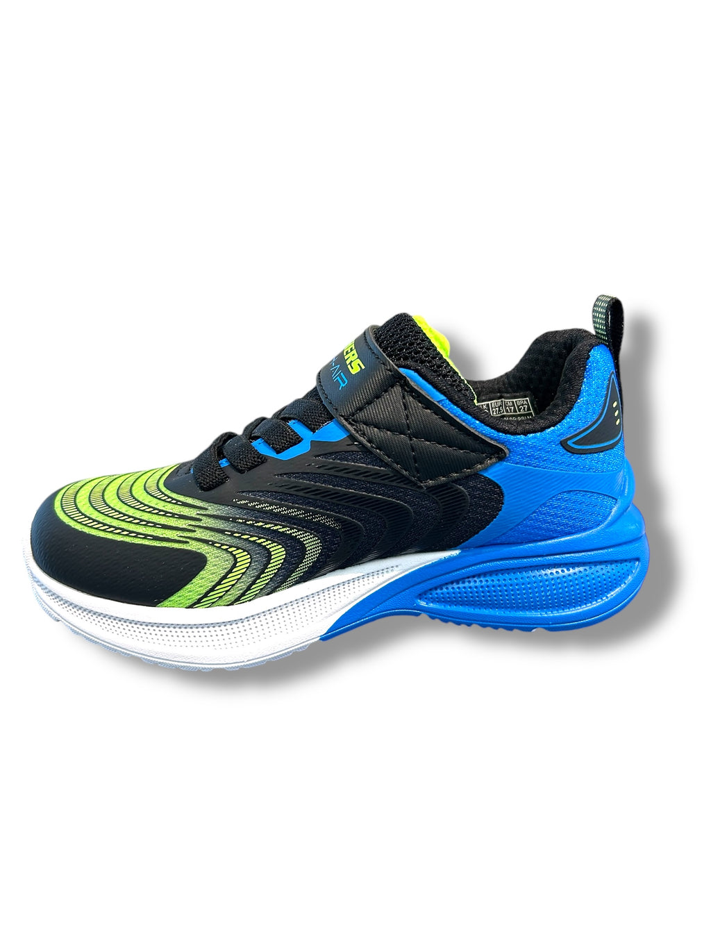 Skechers - Boys blue/black/lime runner - vortivox