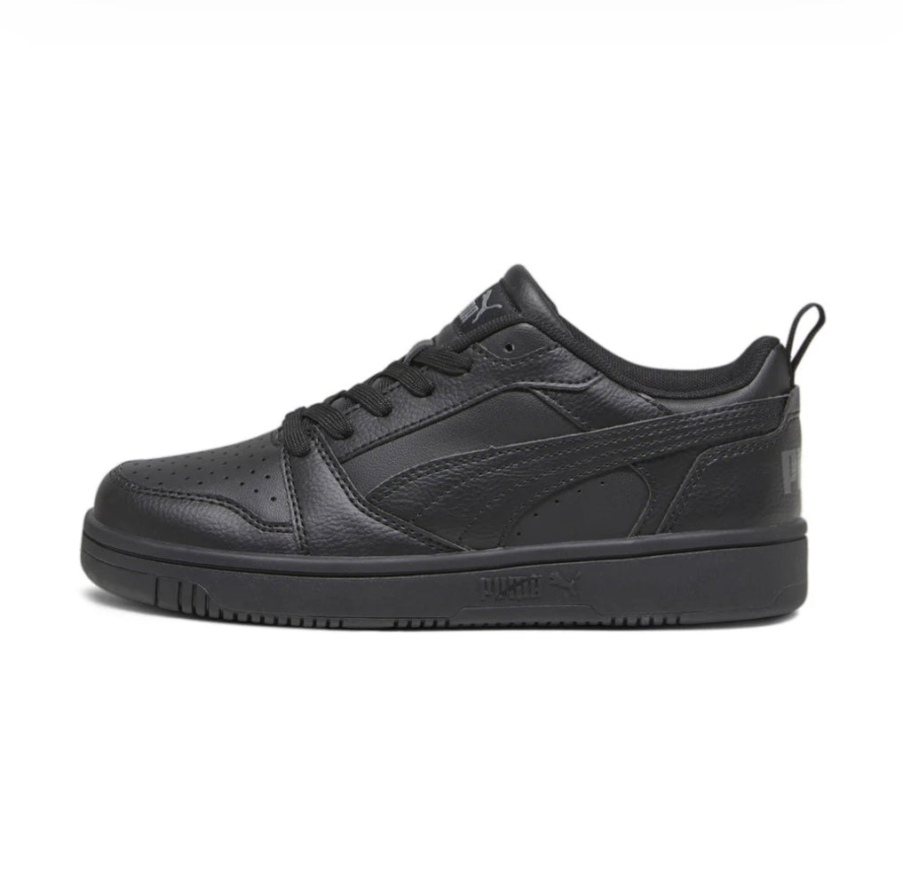 Puma - Black leather shoes - Rebound V6 Lo JR