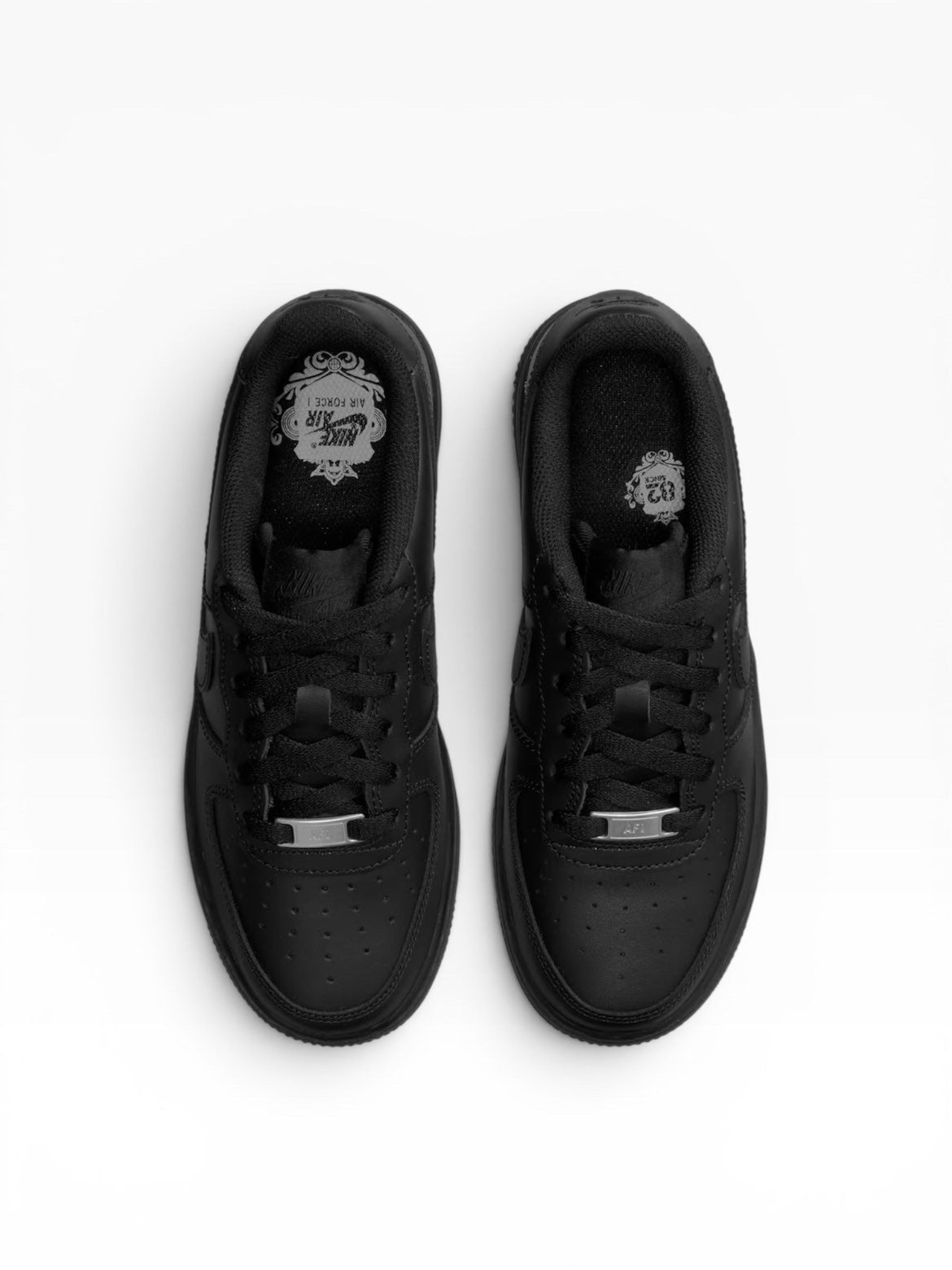 Nike - Black leather shoe - Airforce 1 LE (GS)