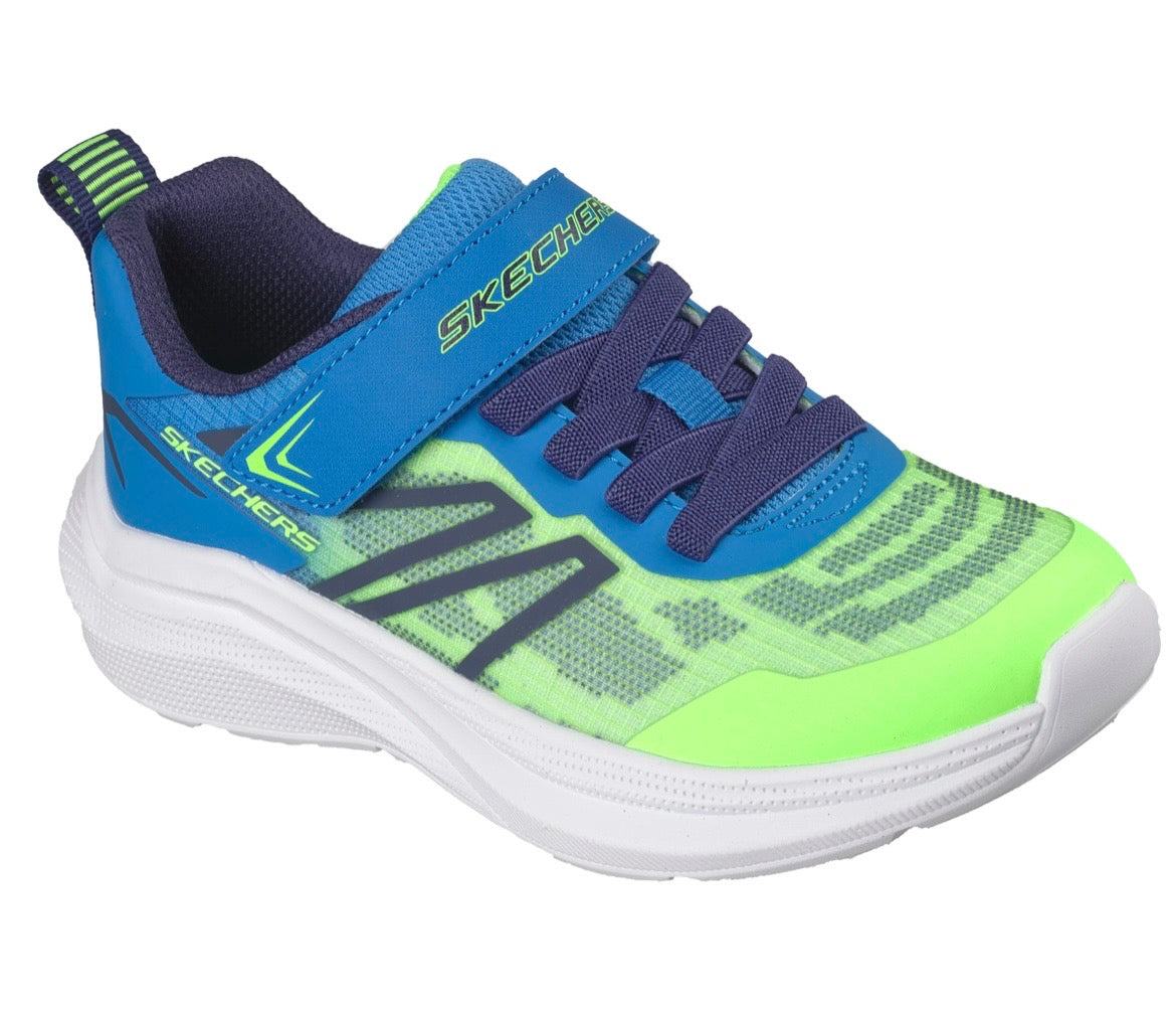 Skechers - Boys like/blue Velcro runner - Microspec Velocity