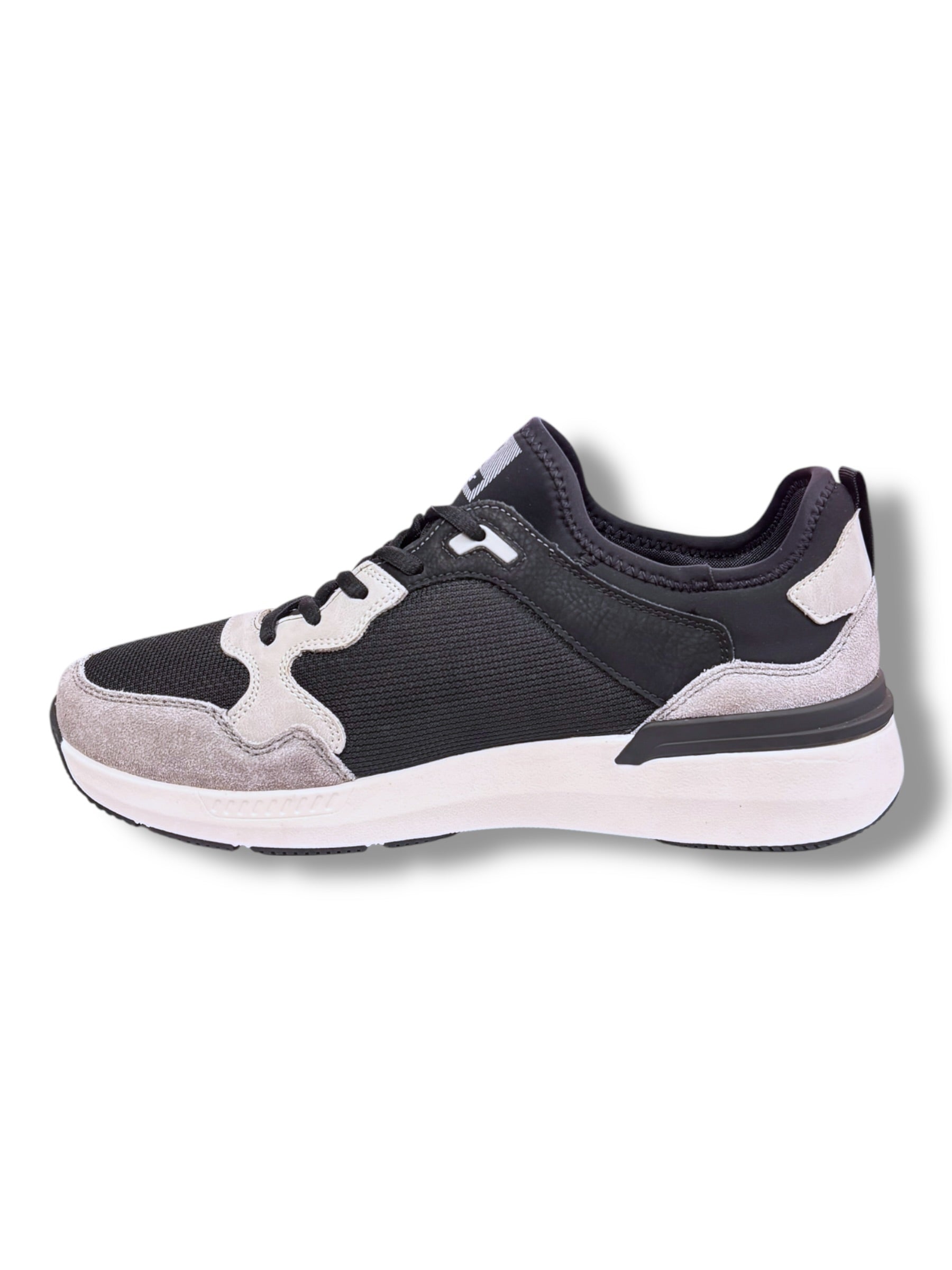 Rieker - Mens black/grey runner - U1405-00