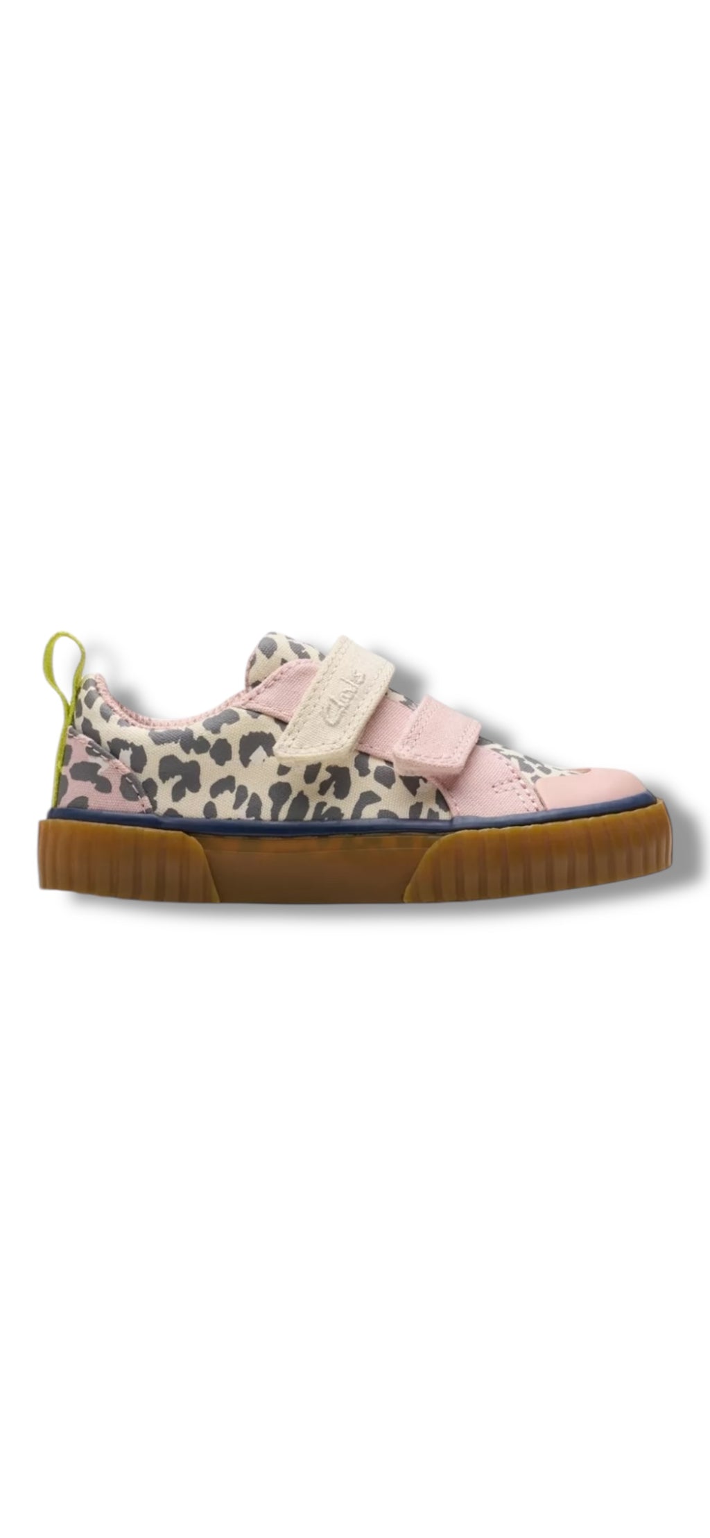 Clarks - Girls cream/pink canvas - Foxing Vibe T