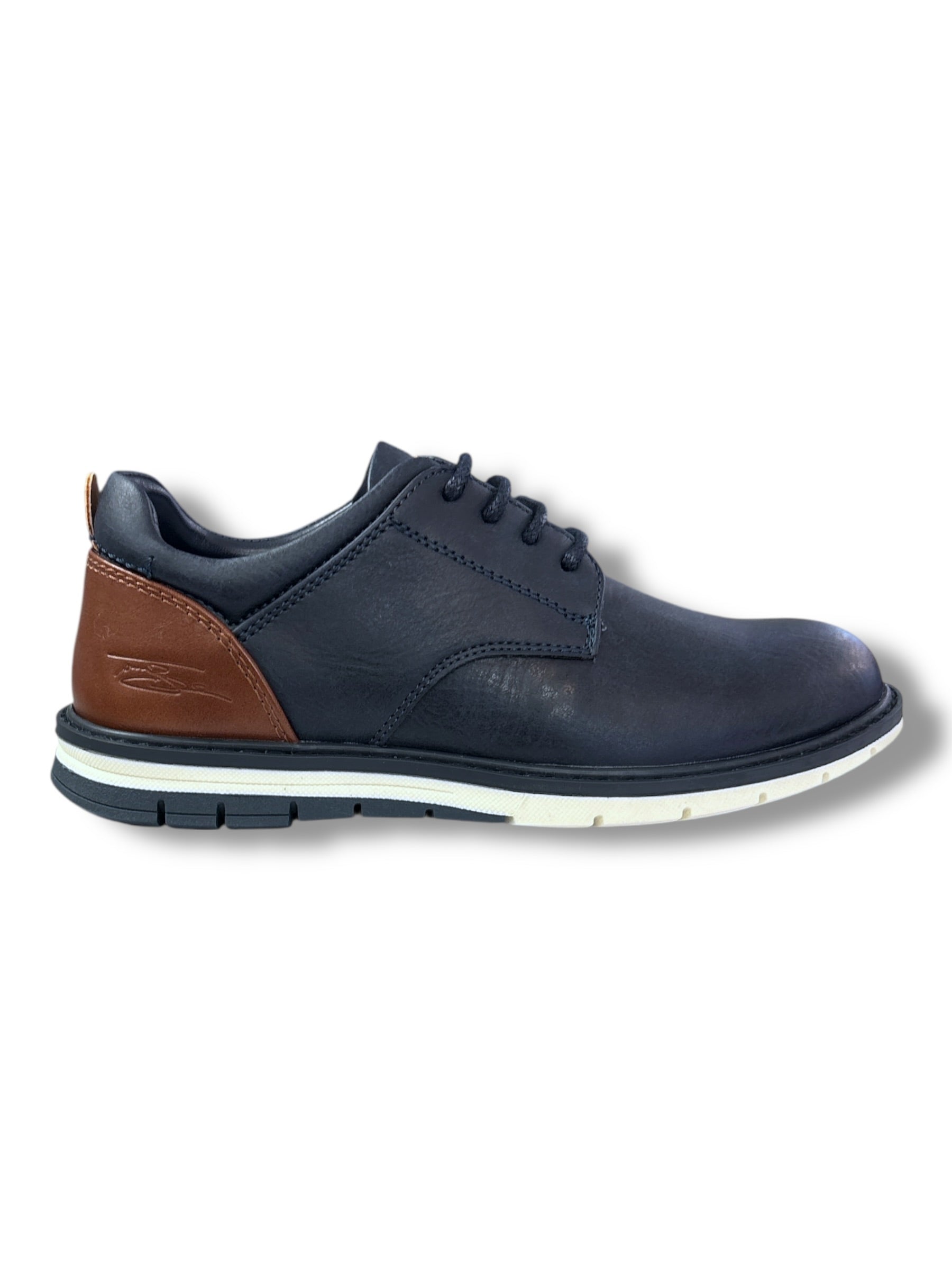 Tommy Bowe - Boys navy/tan shoe - Storm