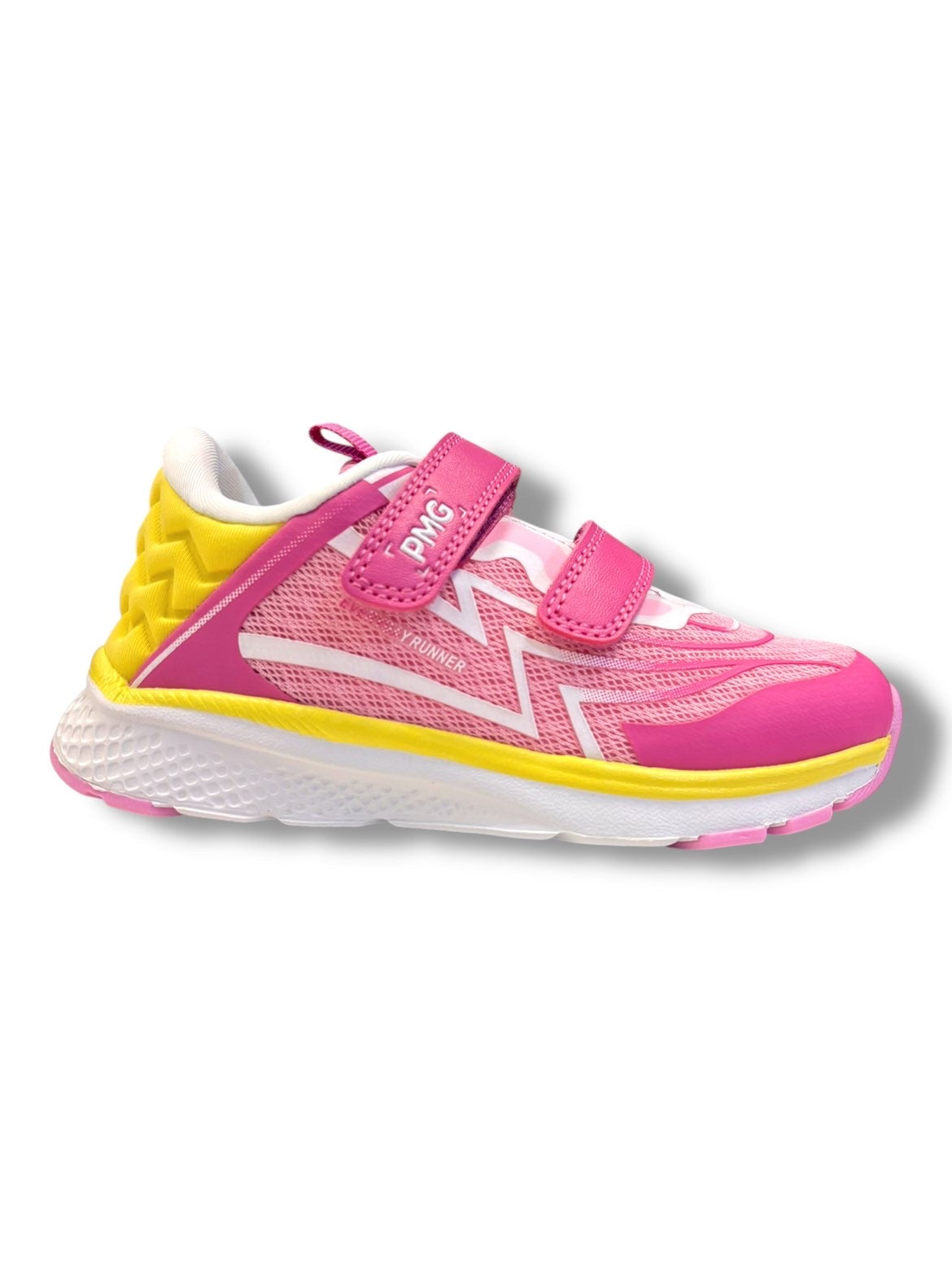 Primigi - Girls yellow/pink Velcro runner - 1458000