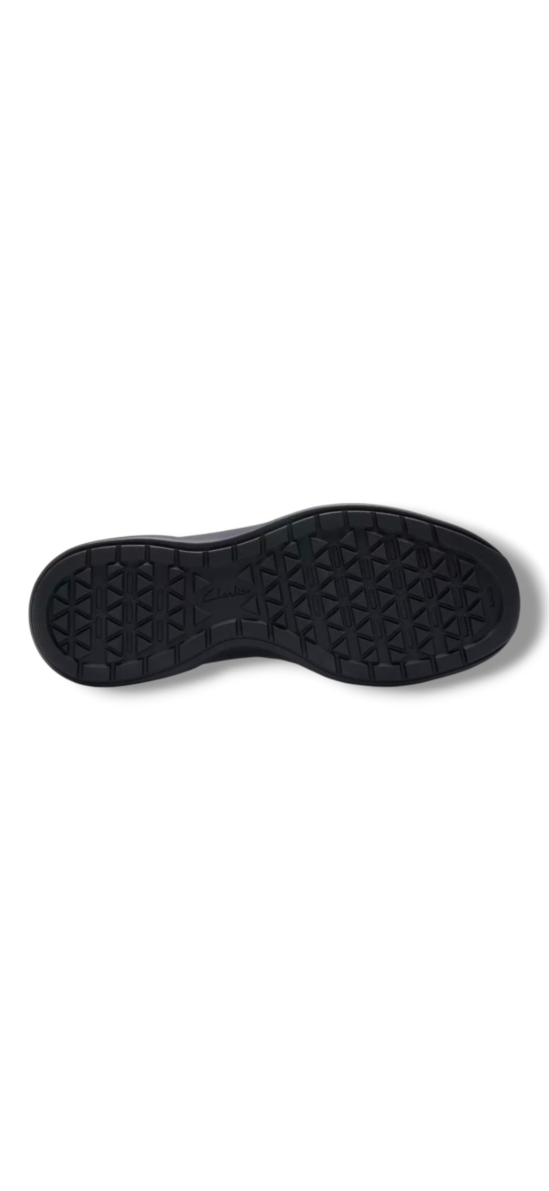 Clarks - Men’s black leather slip-in shoe - Mullan Easy