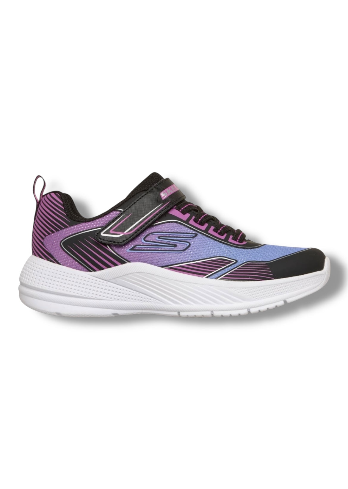 Skechers - Girls black/purple runner - Oasis Point