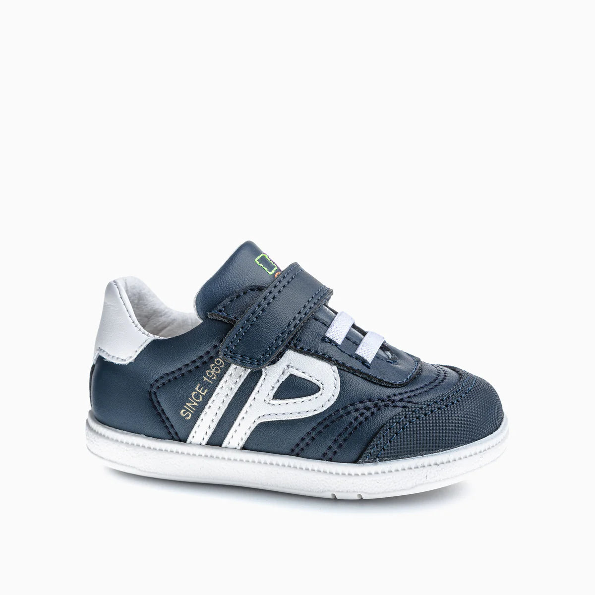 Pablosky - Boys navy/white Velcro shoe - 062320