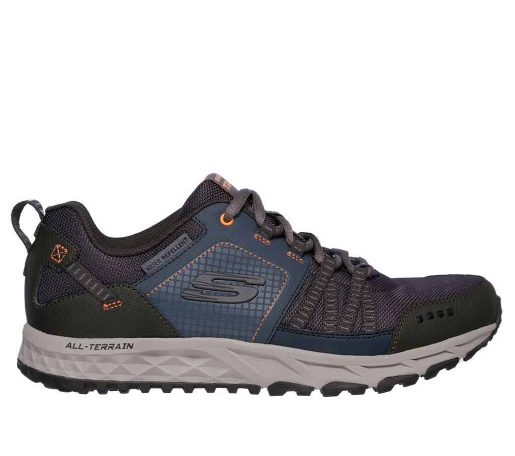 Skechers - Mens navy/orange runner - Escape plan.
