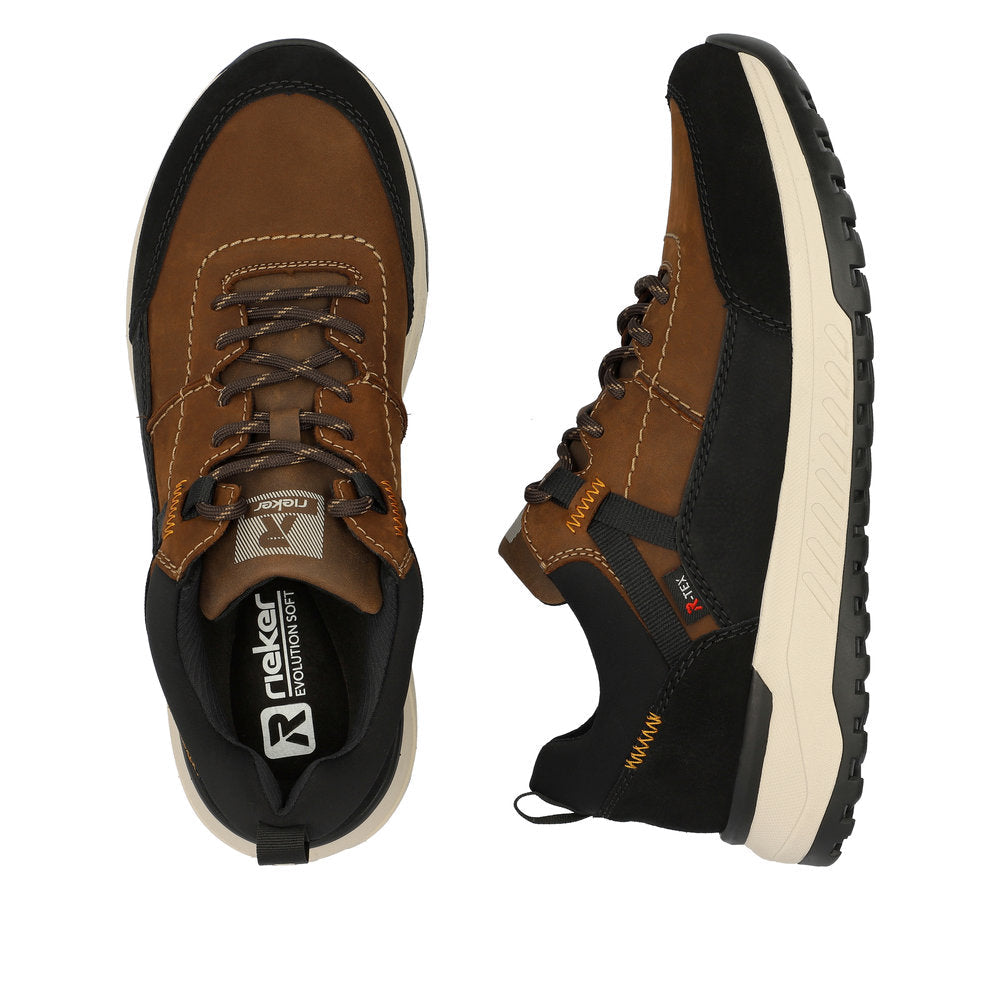 Rieker - Mens brown waterproof shoe - UO100-22