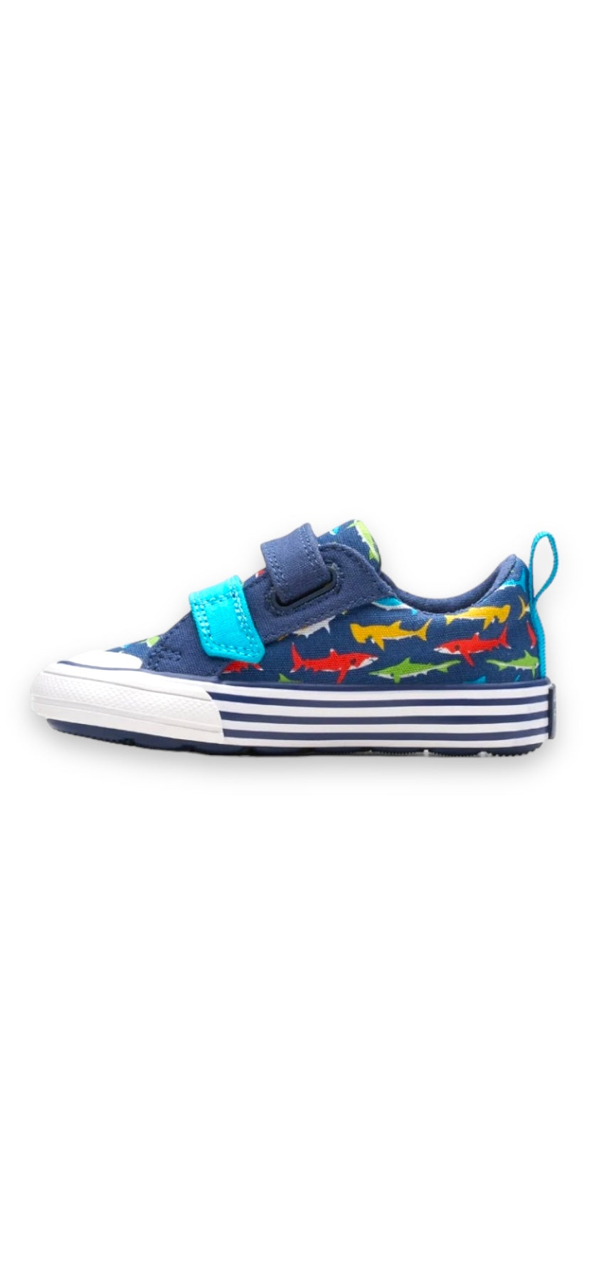 Clarks - Boys multi canvas shoe - Foxing Ocean T
