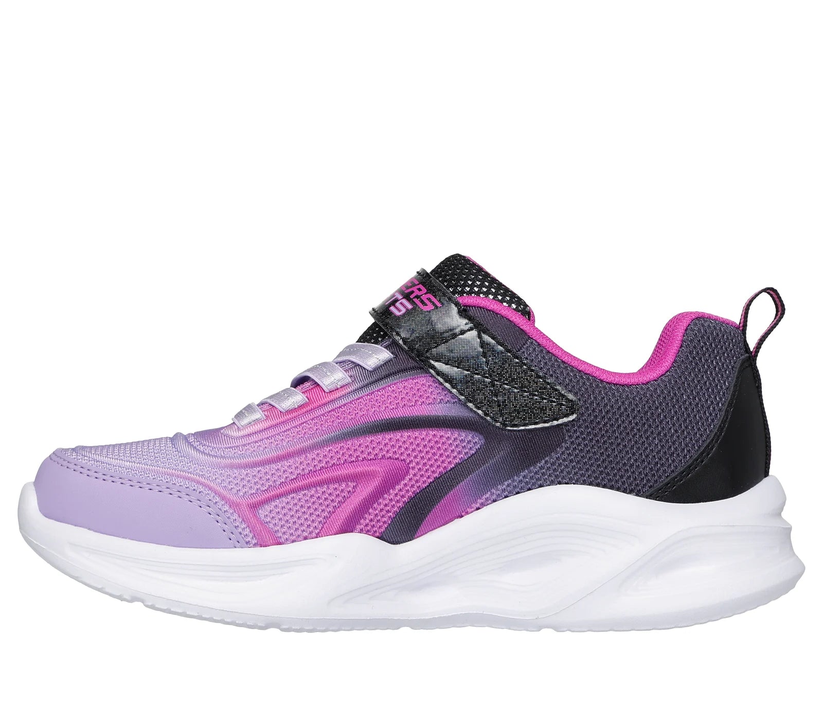 Skechers - Girls purple/black light up runner - Color Breeze