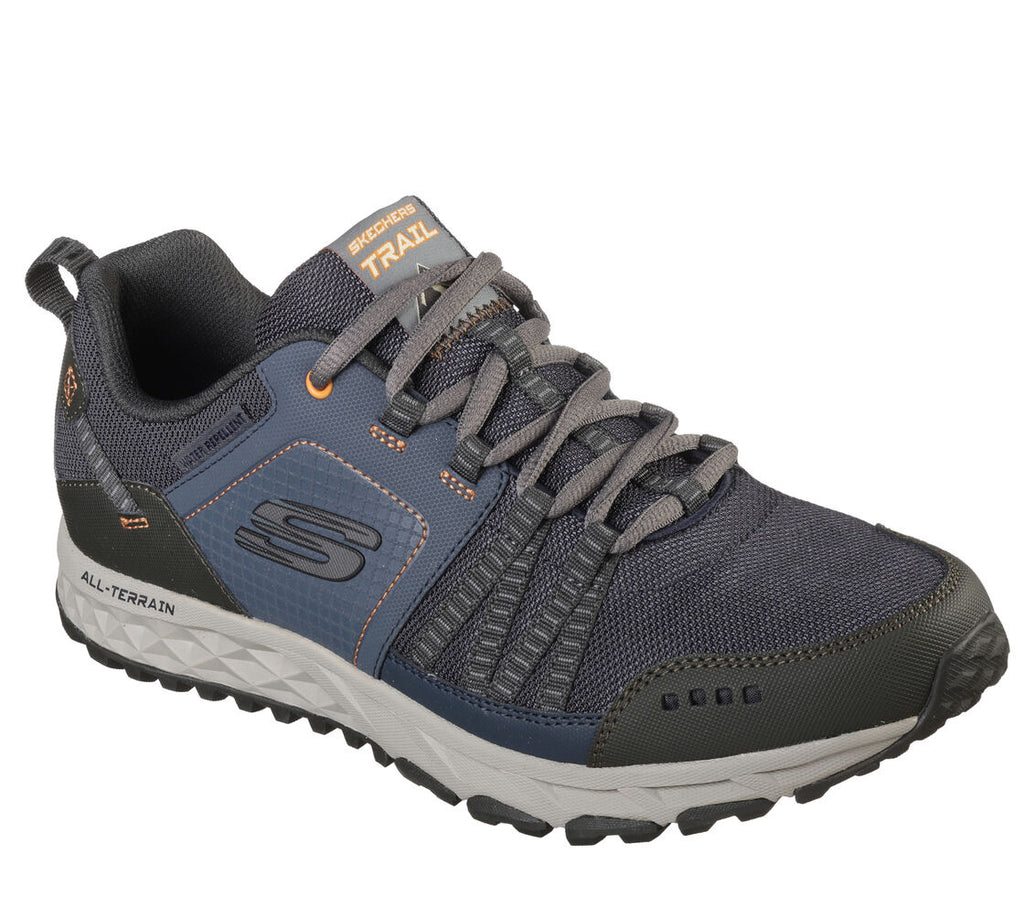 Skechers - Mens navy/orange runner - Escape plan.