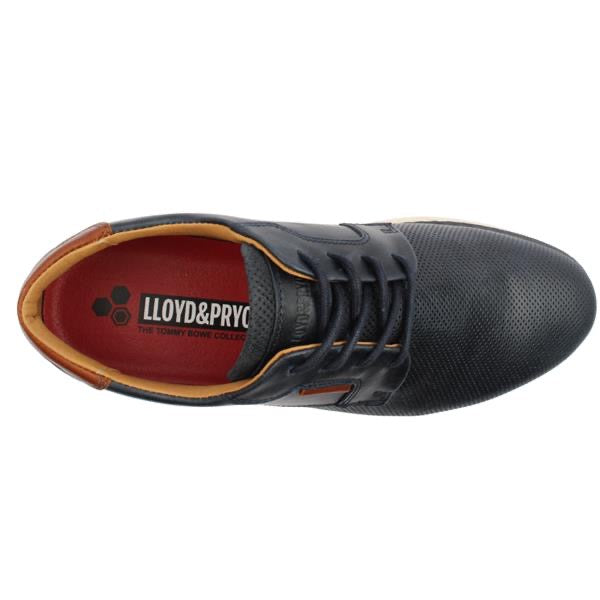 Tommy Bowe - Men's navy leather shoe - LAVANINI