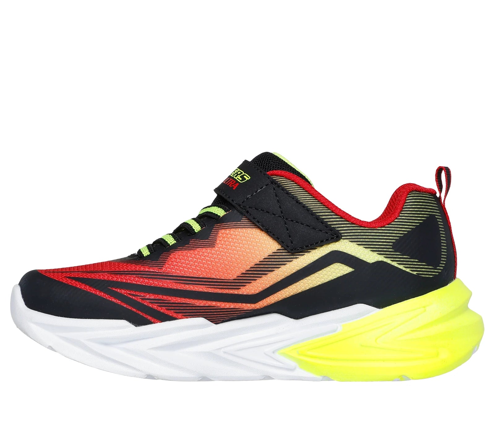 Skechers - Boys black/red light-up runner - Glow Ultra