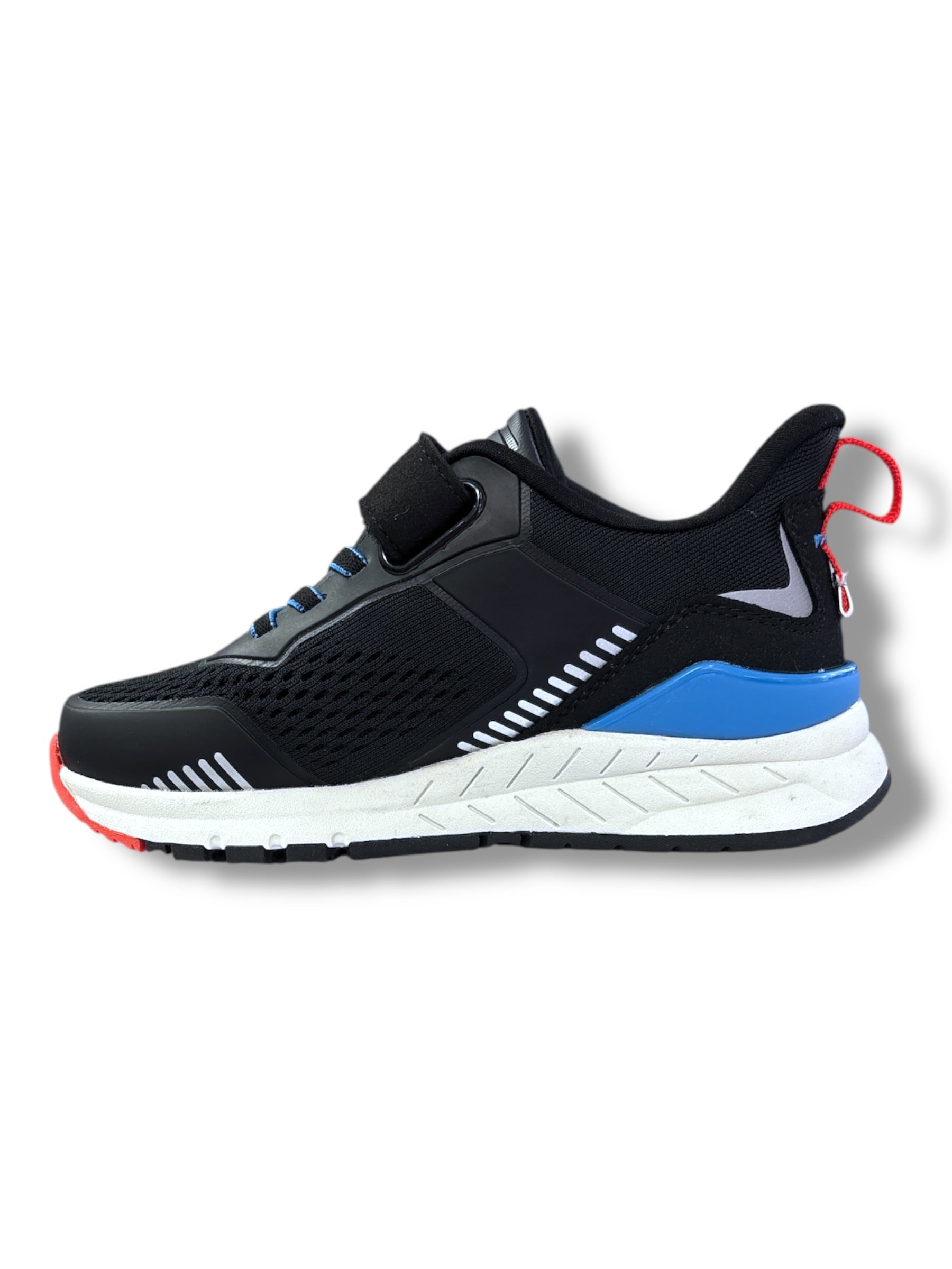 Ricosta - Boys black/blue Velcro runner - Shift
