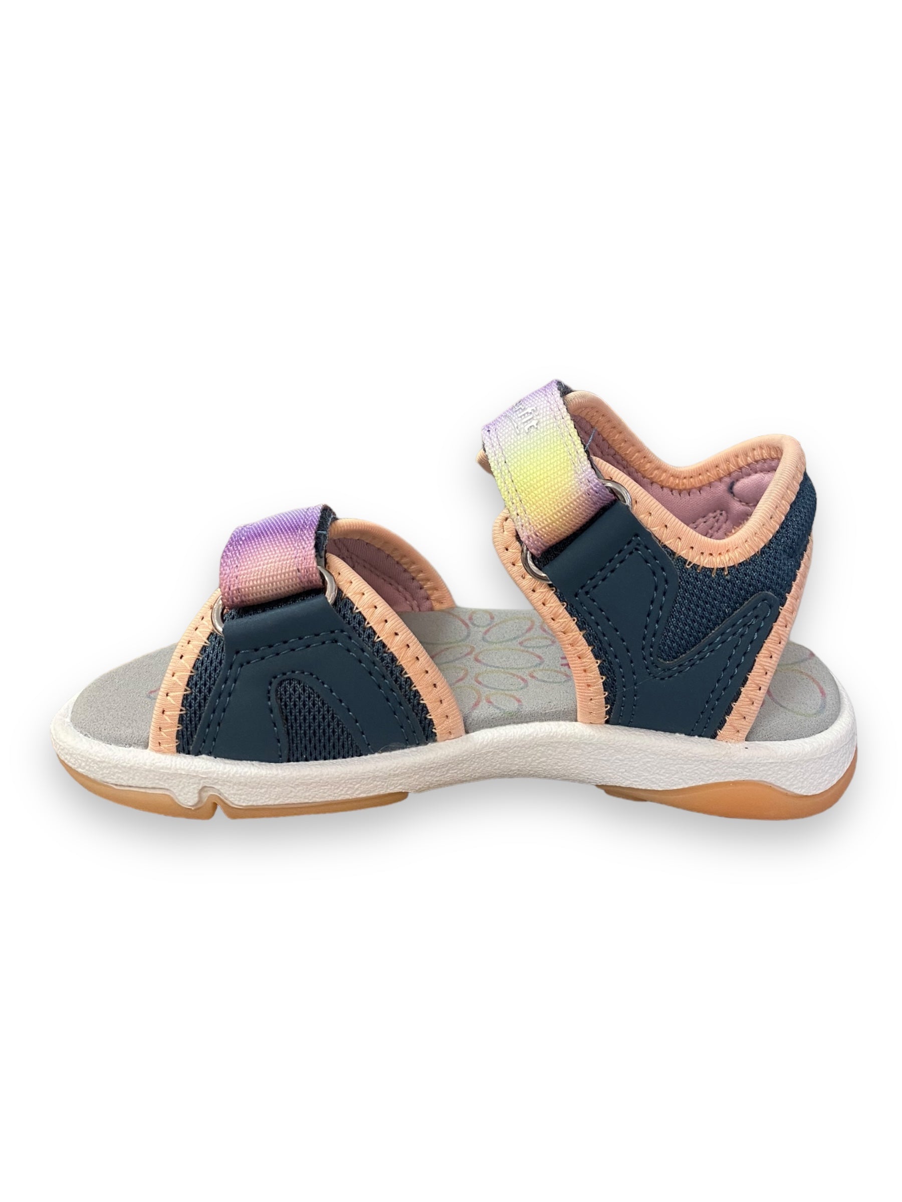 Superfit - Girls navy/peach sandal - Pebbles