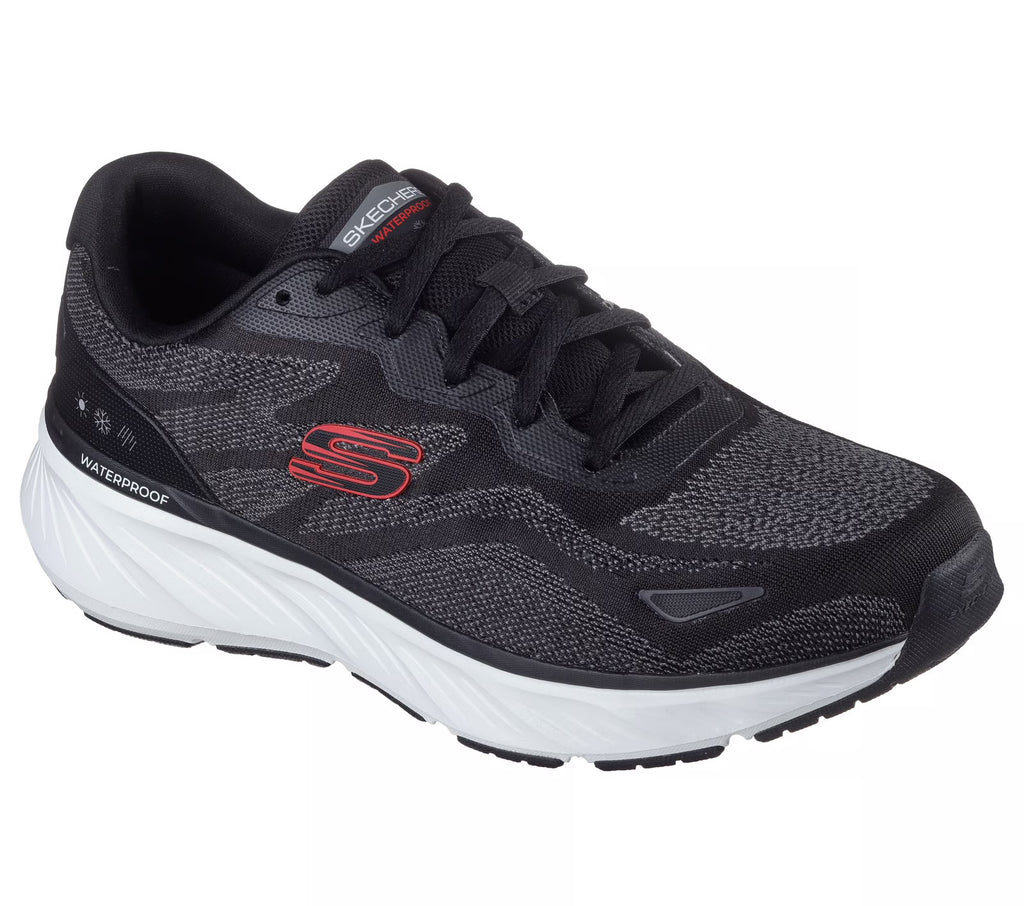 Skechers - Men’s black/red waterproof runner - Edgeride - Kongo