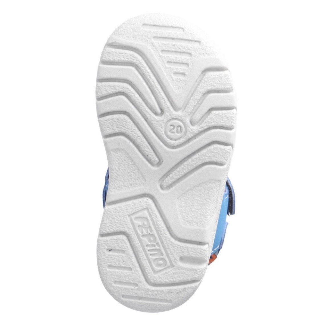 Ricosta - Boys blue/orange closed toe sandal - Gary