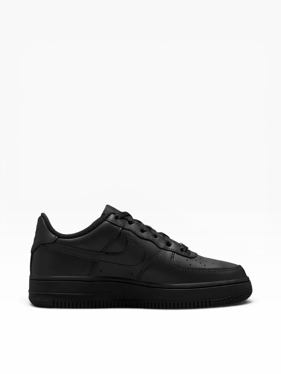 Nike - Black leather shoe - Airforce 1 LE (GS)