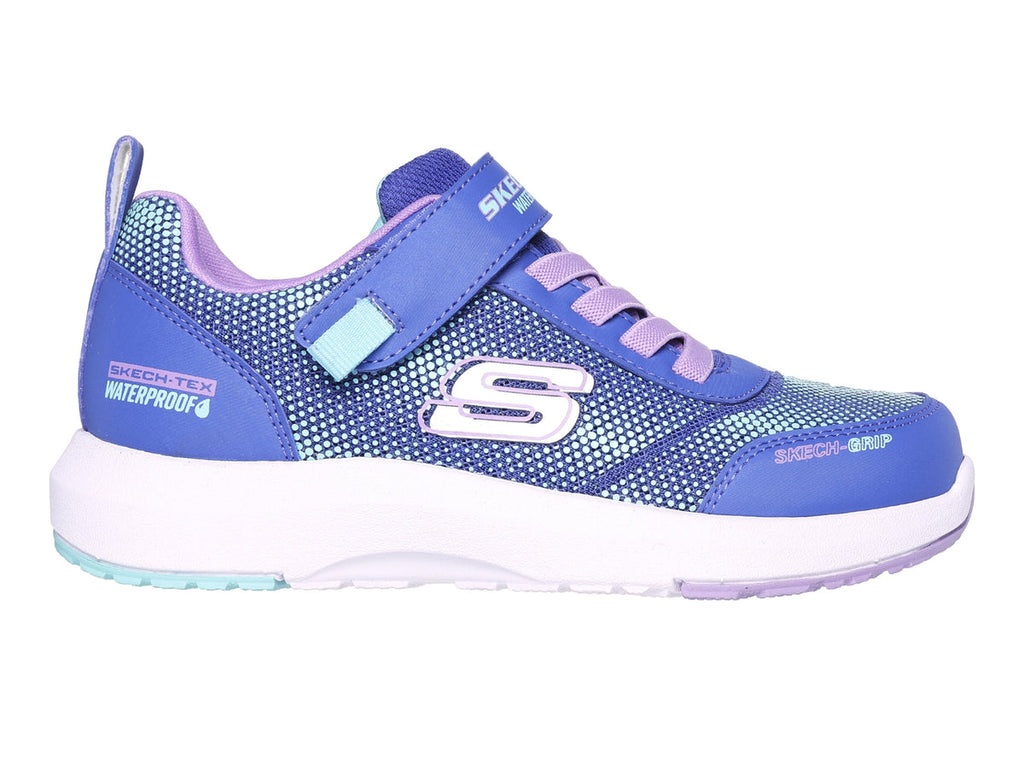 Skechers - girls waterproof lavender/blue runner - dynamic tread journey time