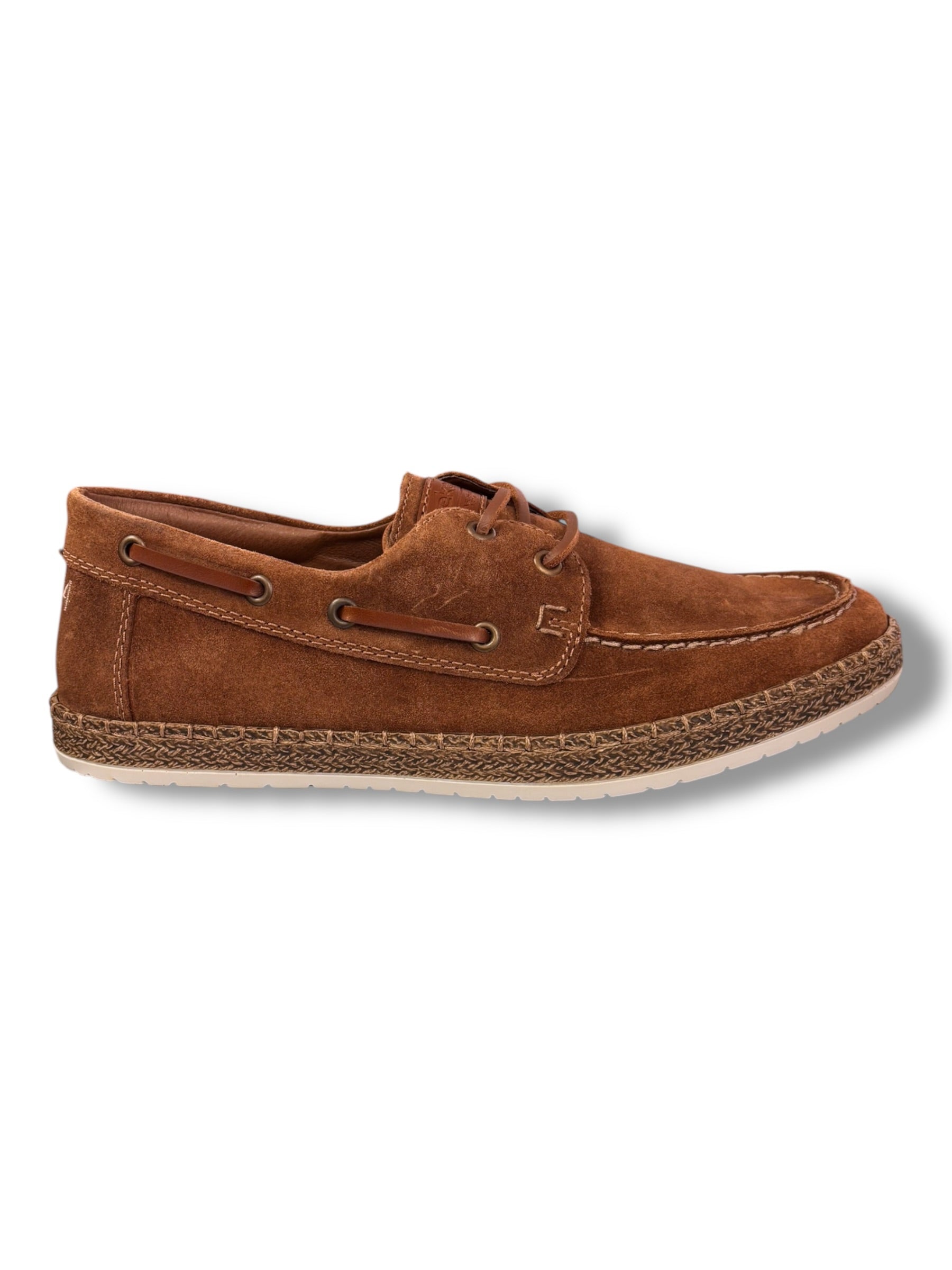 Rieker - Mens tan boat shoe - B5220-22