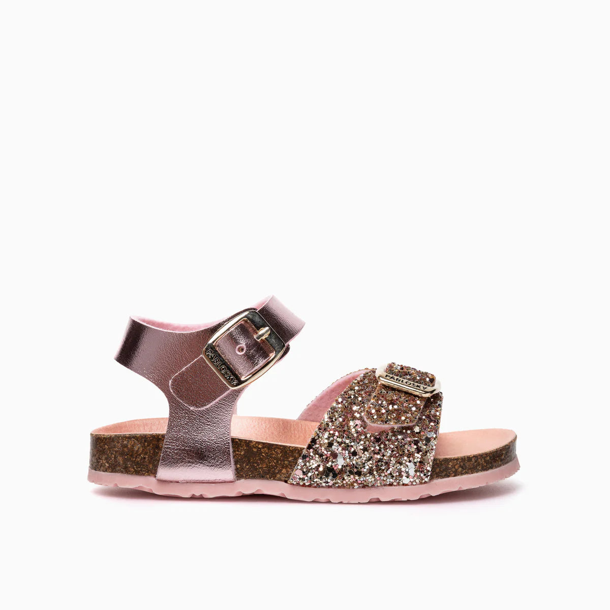 Pablosky - Girls pink sparkle sandal - 446877