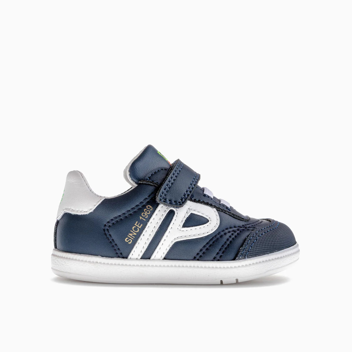 Pablosky - Boys navy/white Velcro shoe - 062320