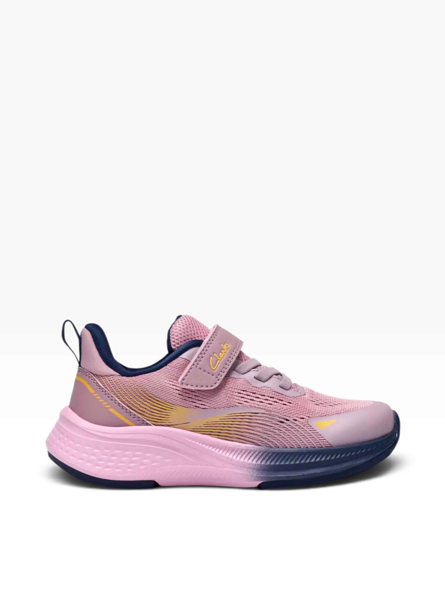 Clarks - Girls dusty pink runner - Lumen hero k