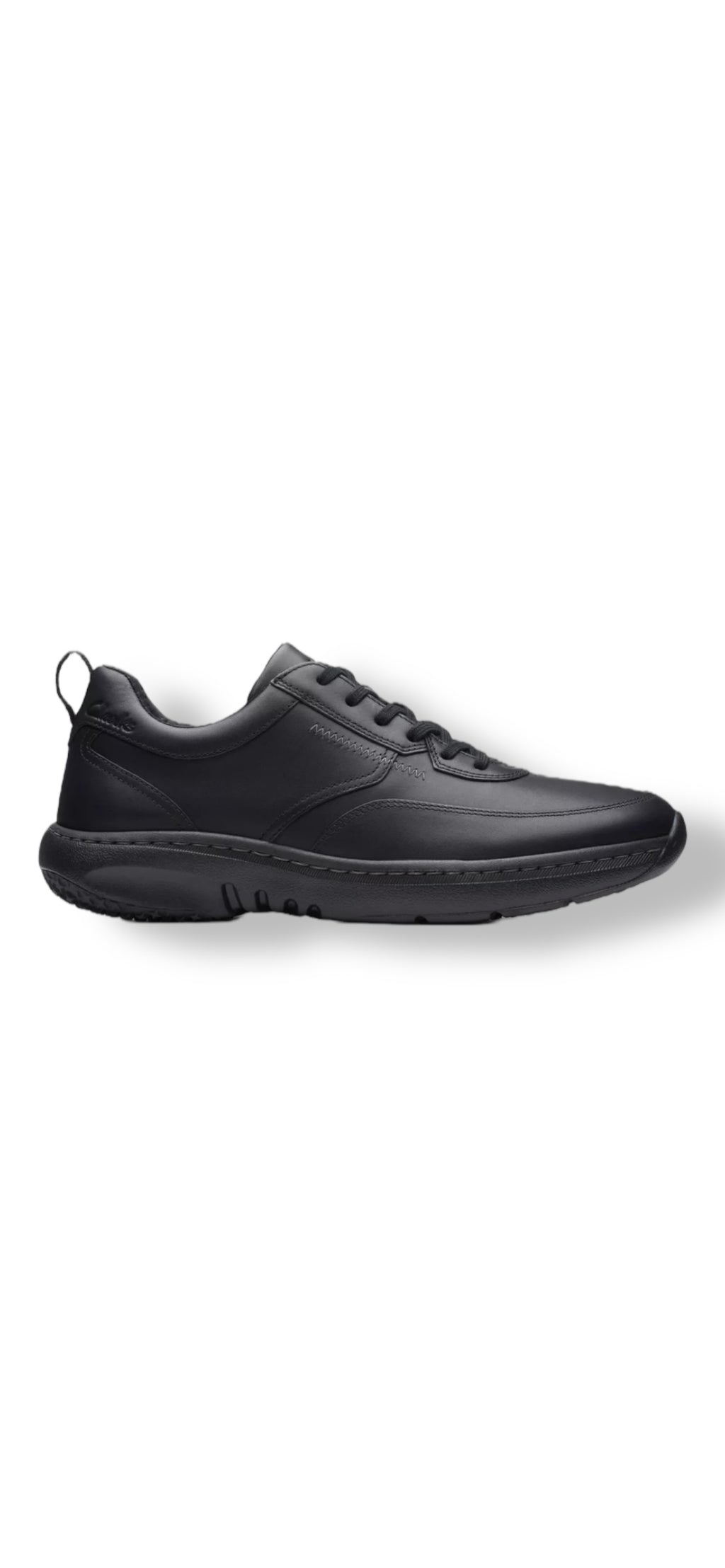 Clarks - Black leather shoe - ClarksPro Lace