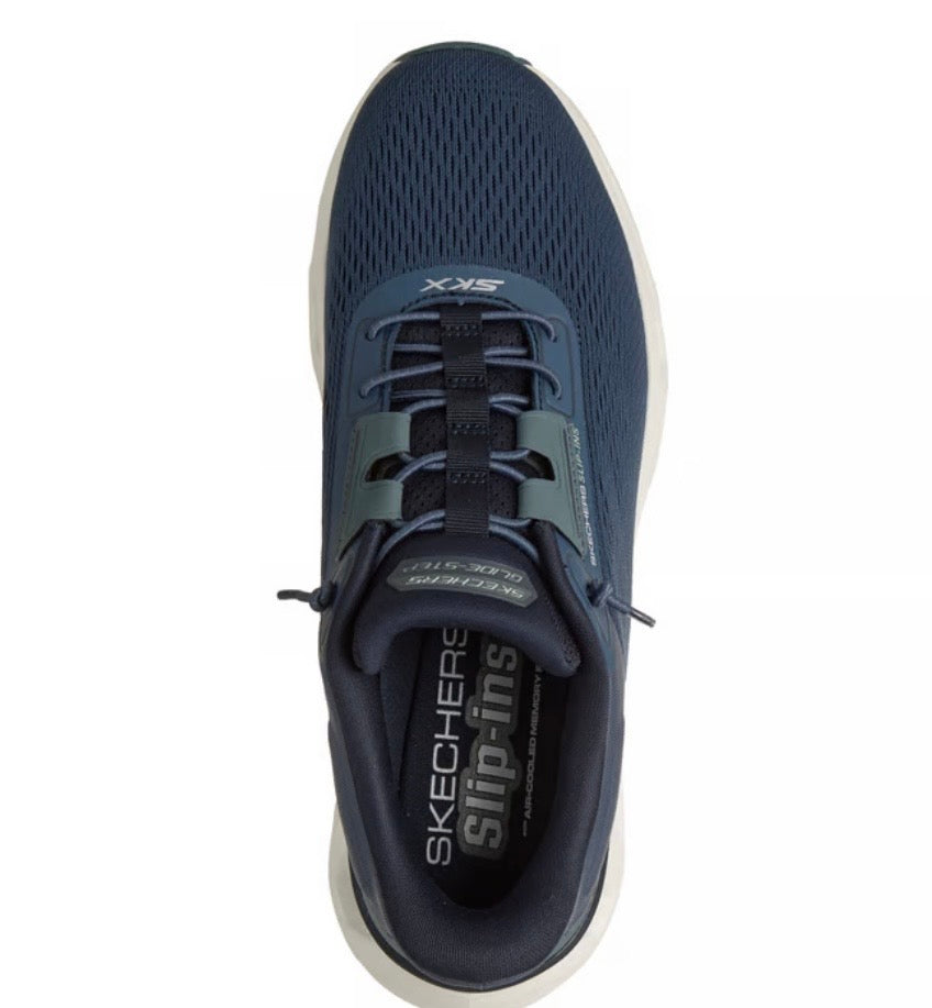 Skechers - Men’s navy slip in runner - Korvus