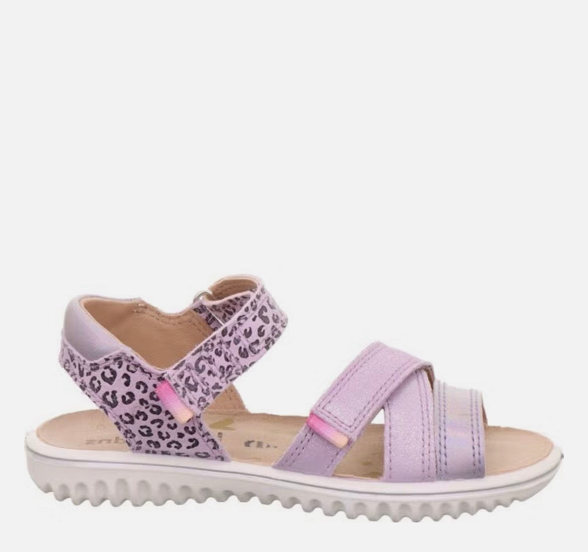 Superfit - Girls lilac cheetah sandal - Sparkle