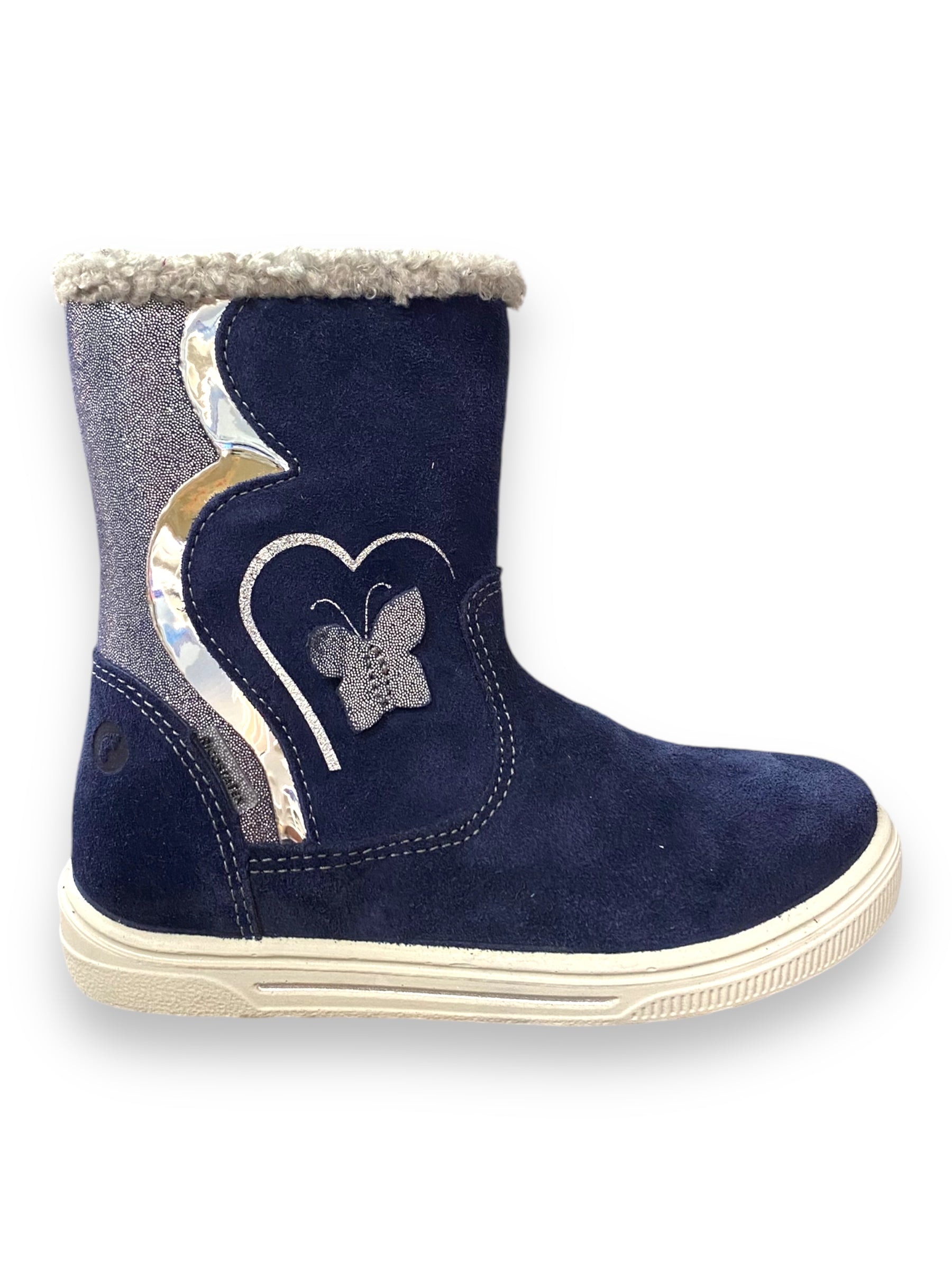 Ricosta - Girls navy/silver butterfly boot - Merle