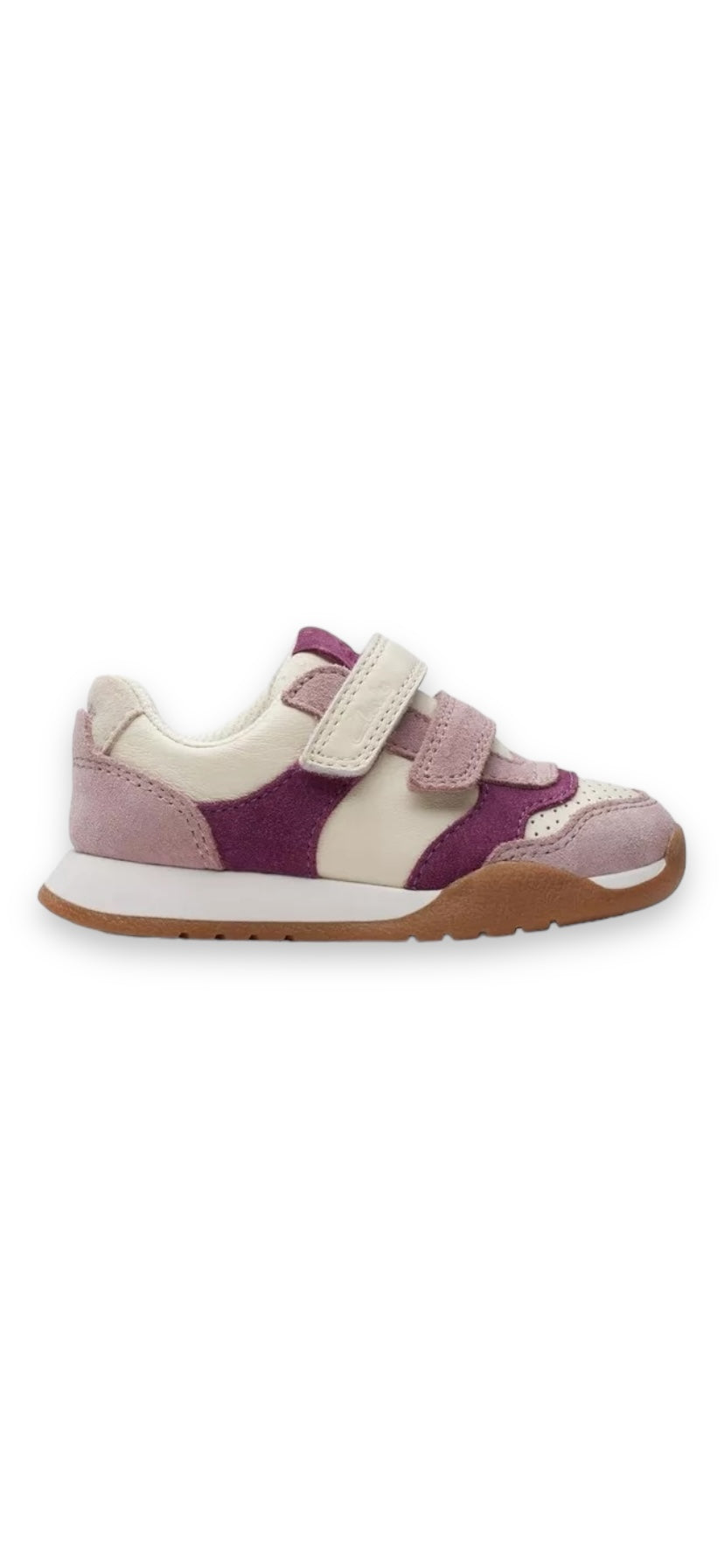 Clarks - Girls dusty pink shoe - Race Hero T