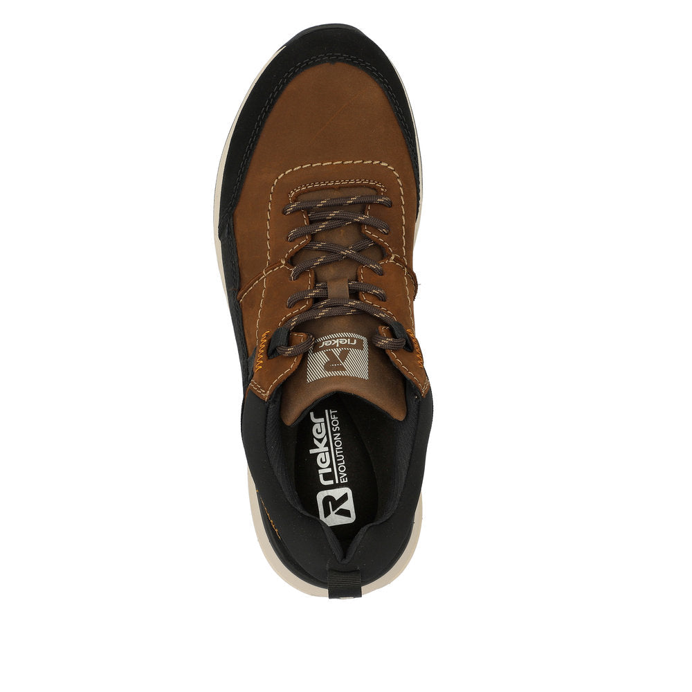 Rieker - Mens brown waterproof shoe - UO100-22