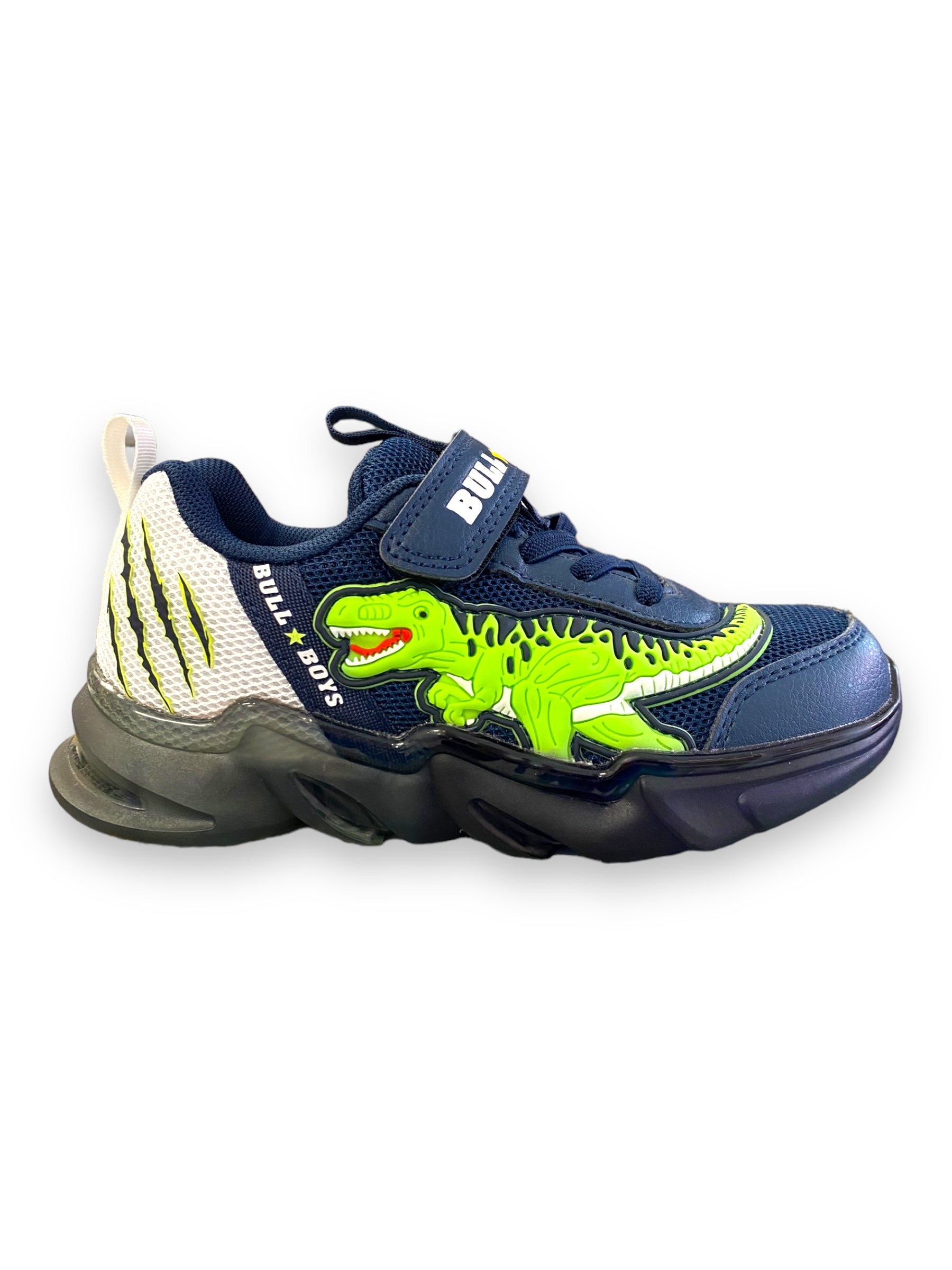 Bull boy - Navy/white dinosaur runner - DNAL3362