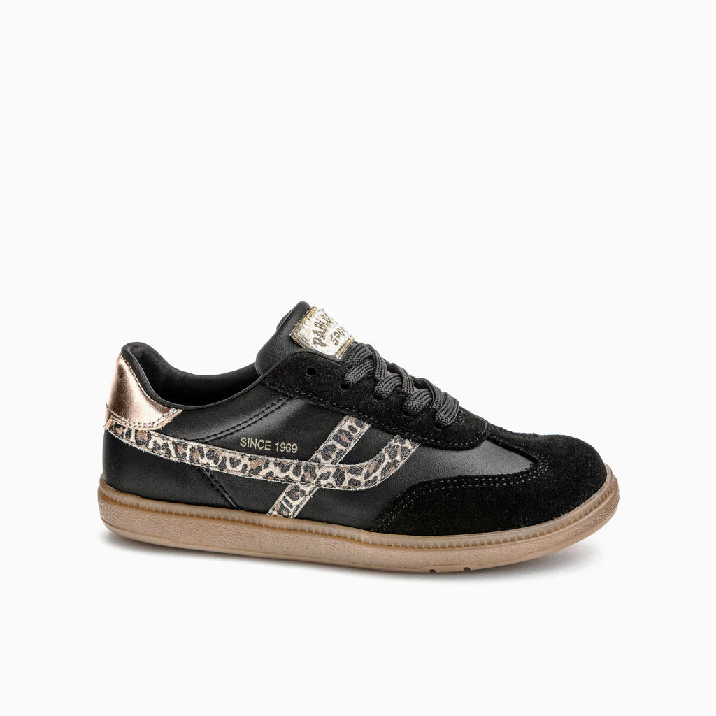 Pablosky - Girls black/cheetah shoe - 210610