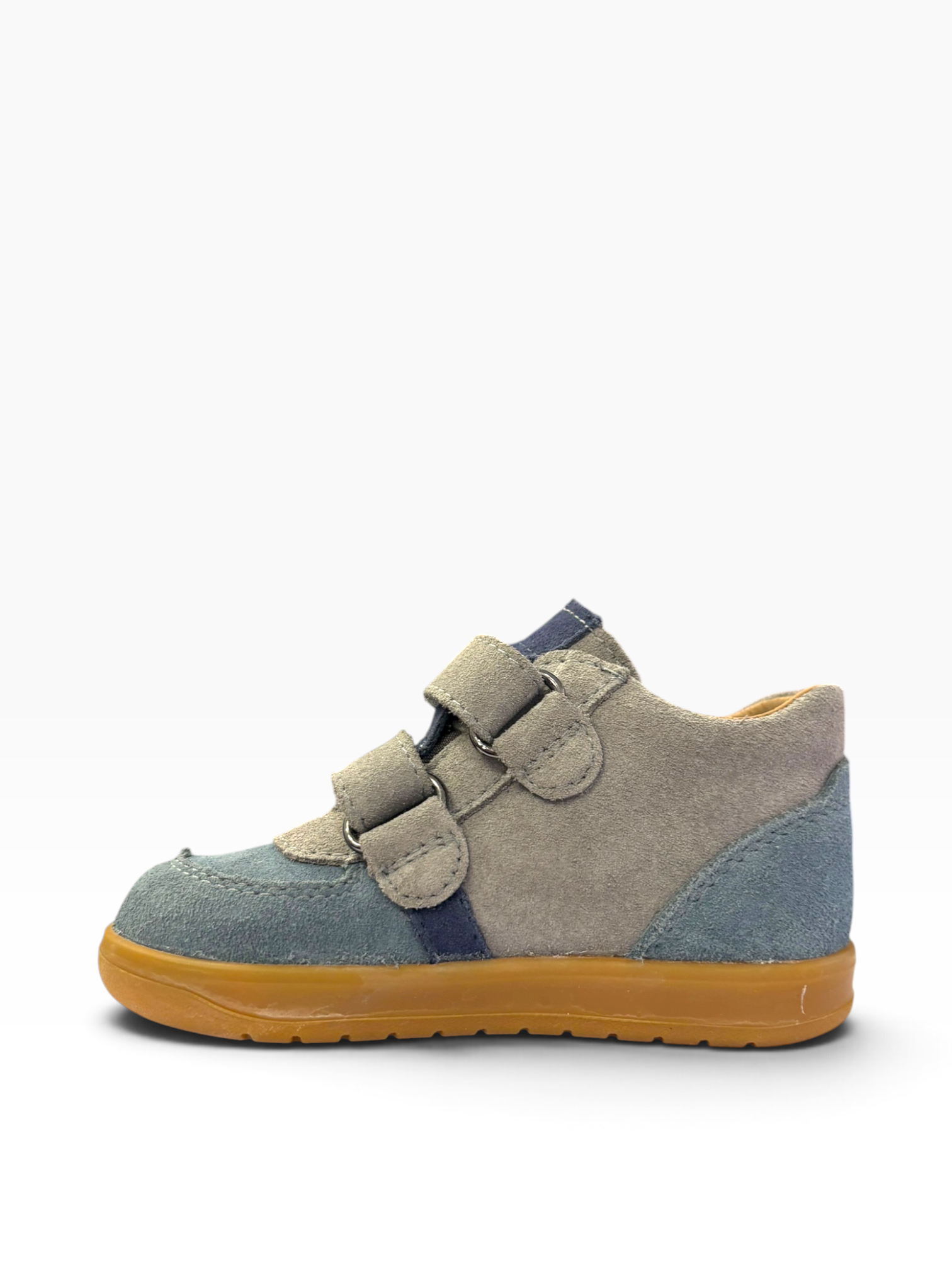 Ricosta - Boys grey/multi blue waterproof boot - Nero