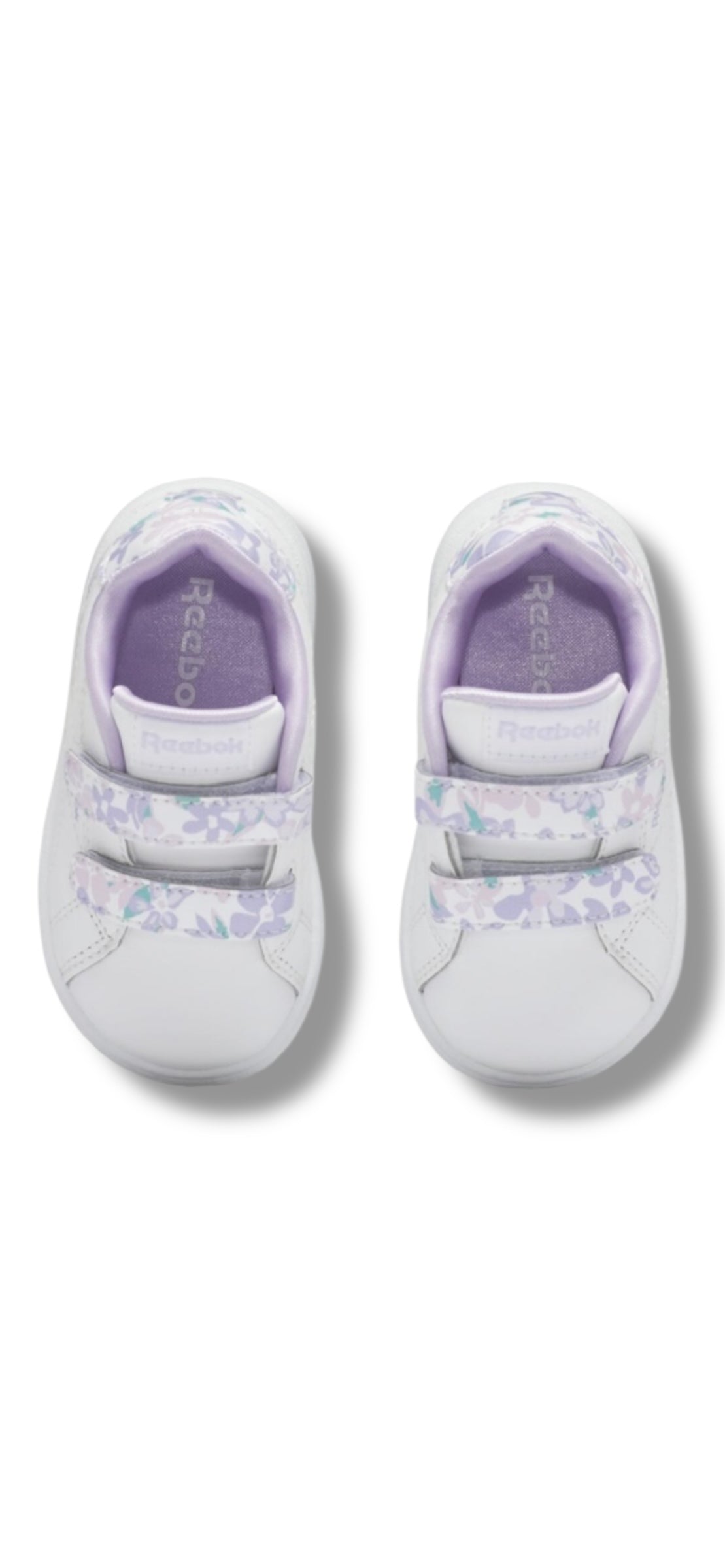Reebok - Girls white/floral runner - Royal complete