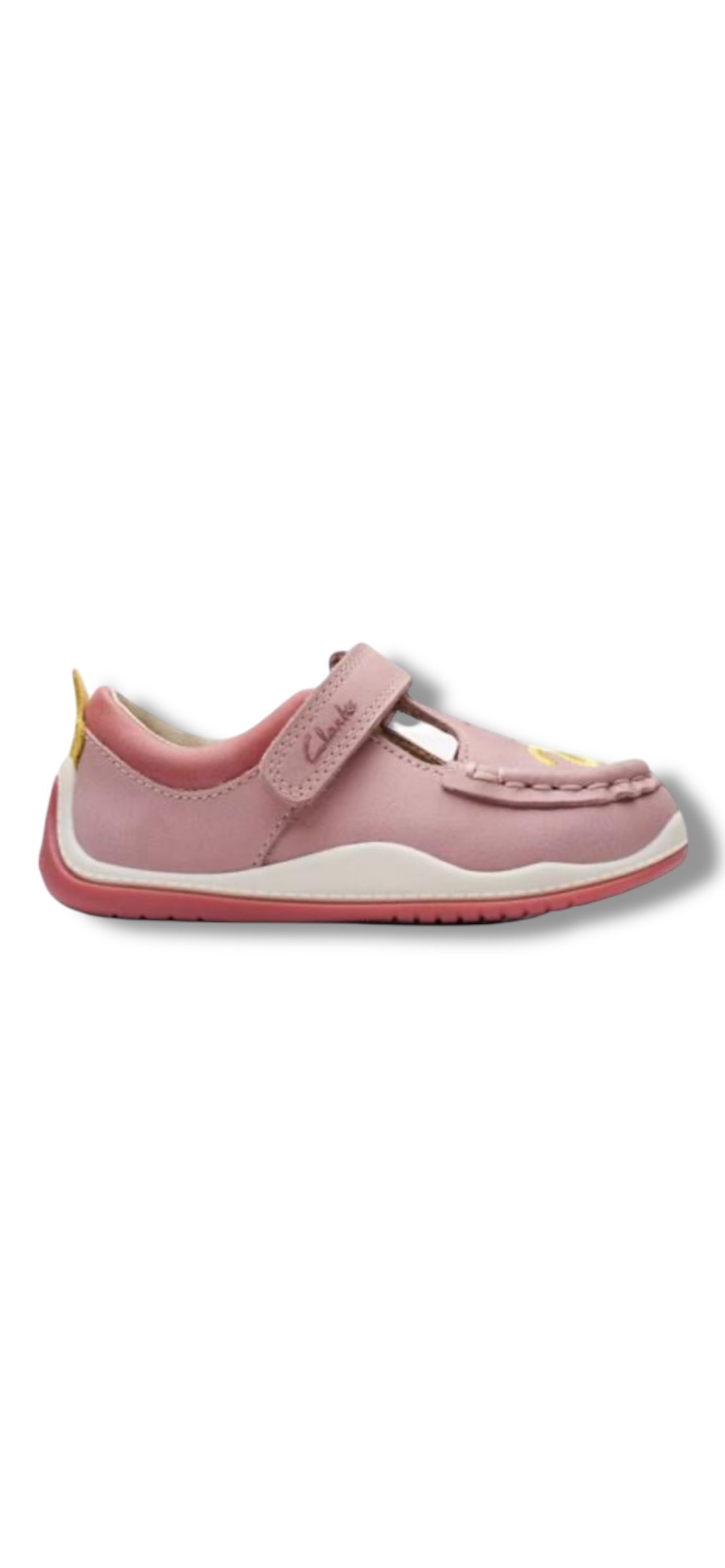 Clarks - Girls dusty pink shoe - NoodleShine T