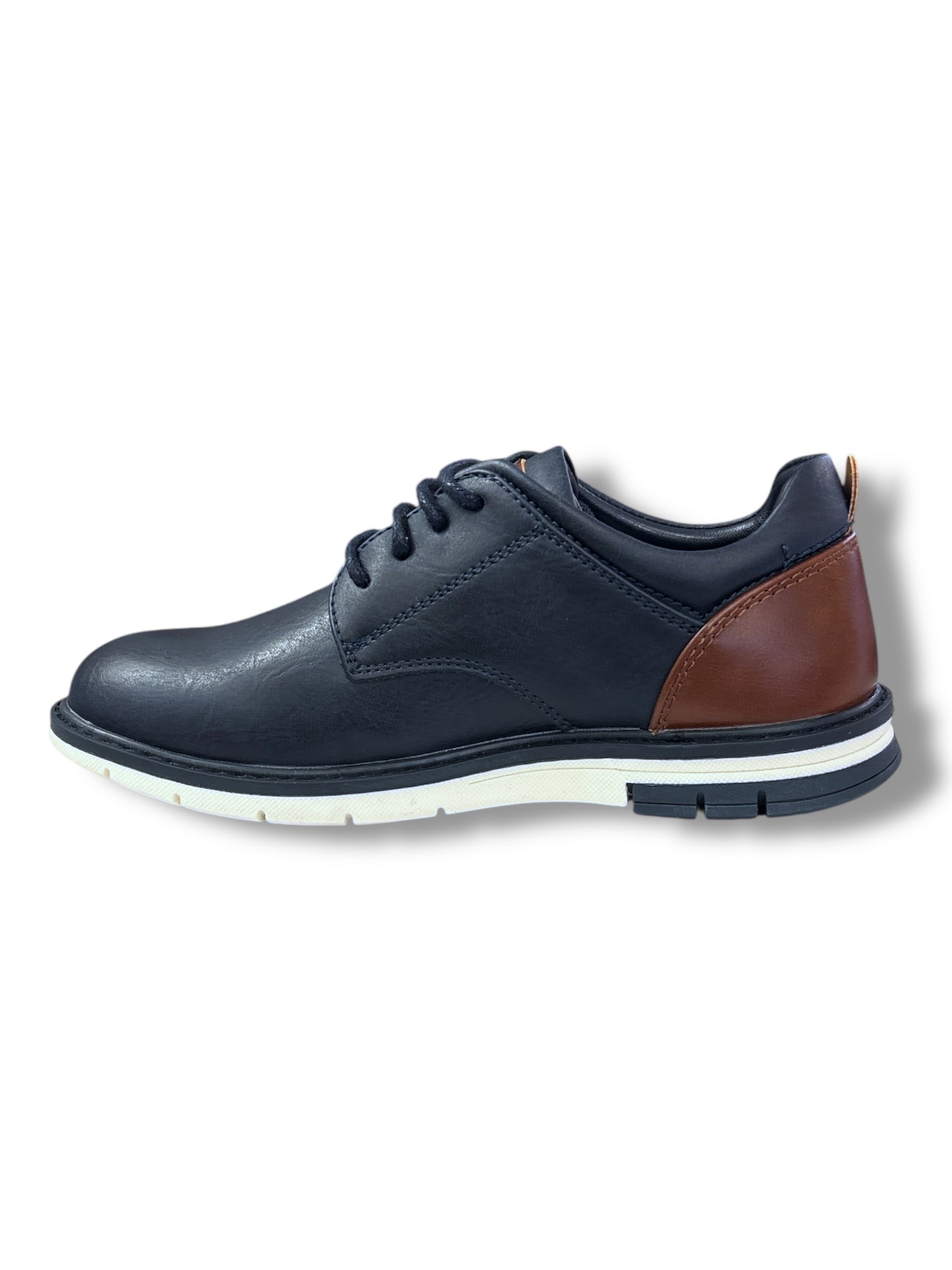 Tommy Bowe - Boys navy/tan shoe - Storm