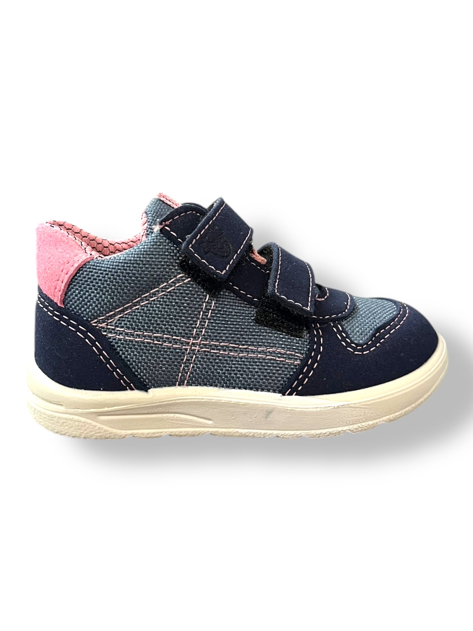 Ricosta - Girls navy/pink Velcro shoe - Sam